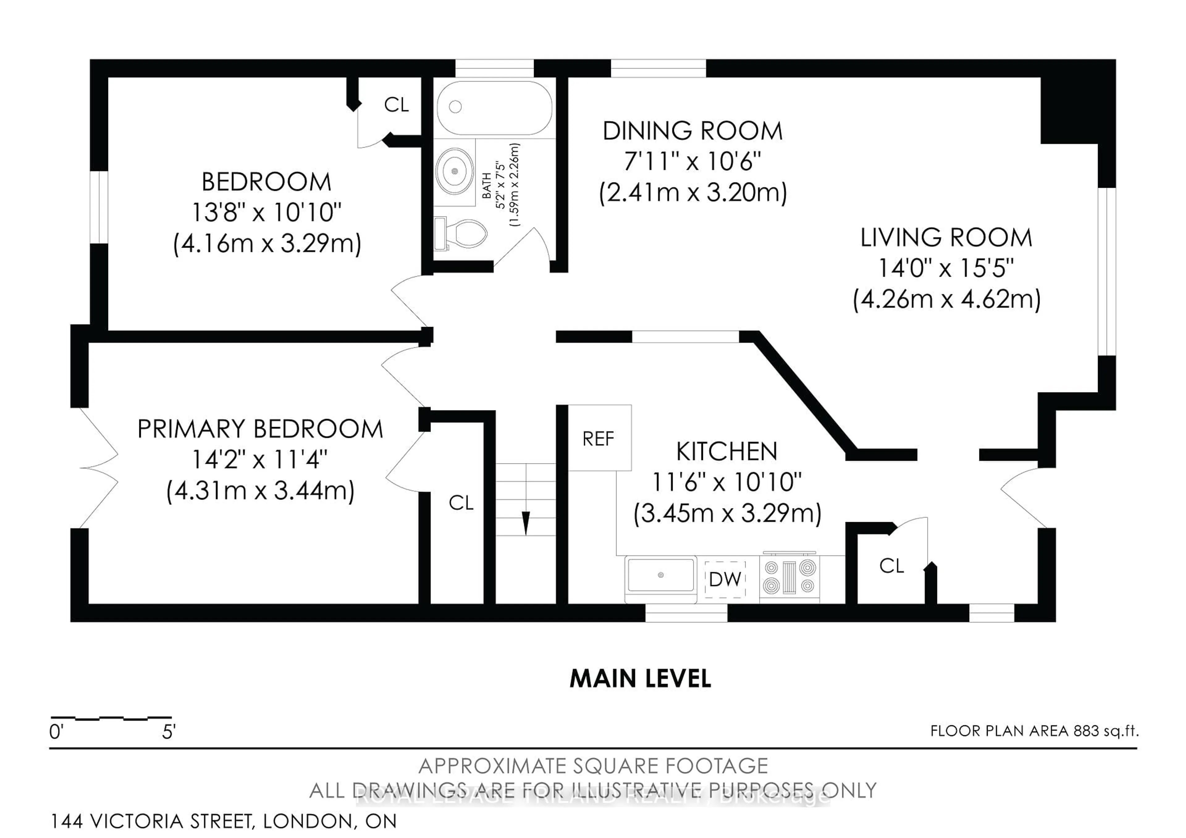 Floor plan for 144 Victoria St, London East Ontario N6A 2B7