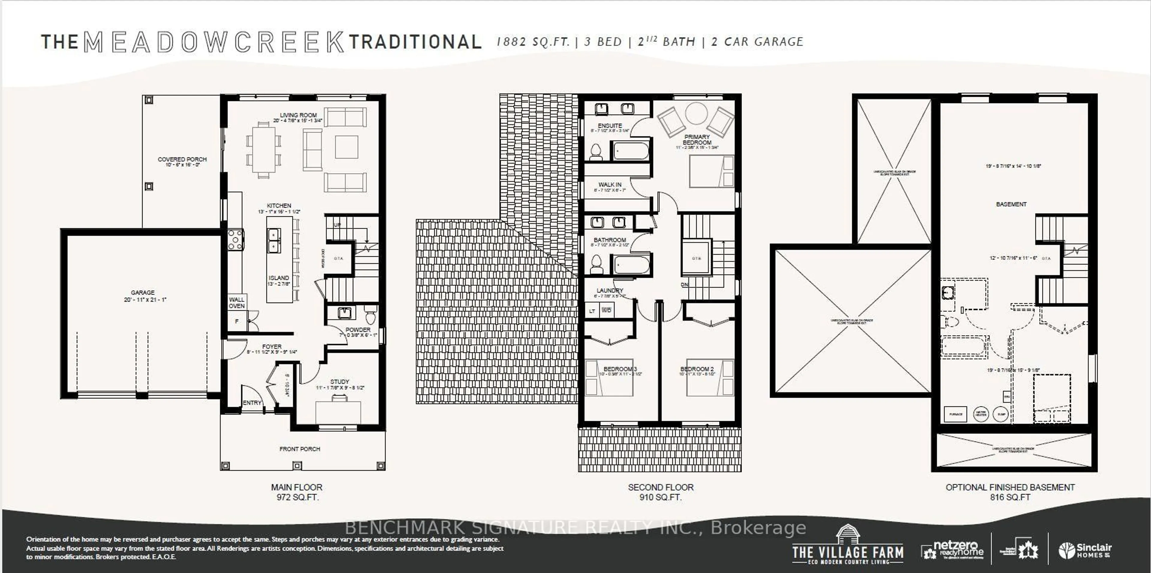Floor plan for Lot 23 Totten St, Zorra Ontario N0J 1J0