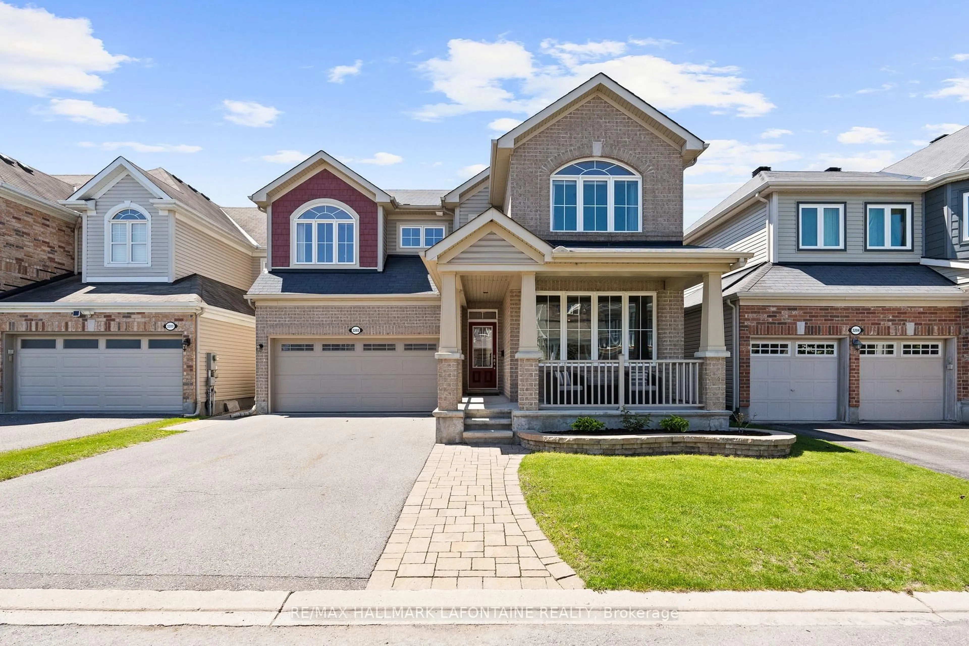 Home with brick exterior material, street for 3202 River Rock Ave, Ottawa Ontario K2J 0T7