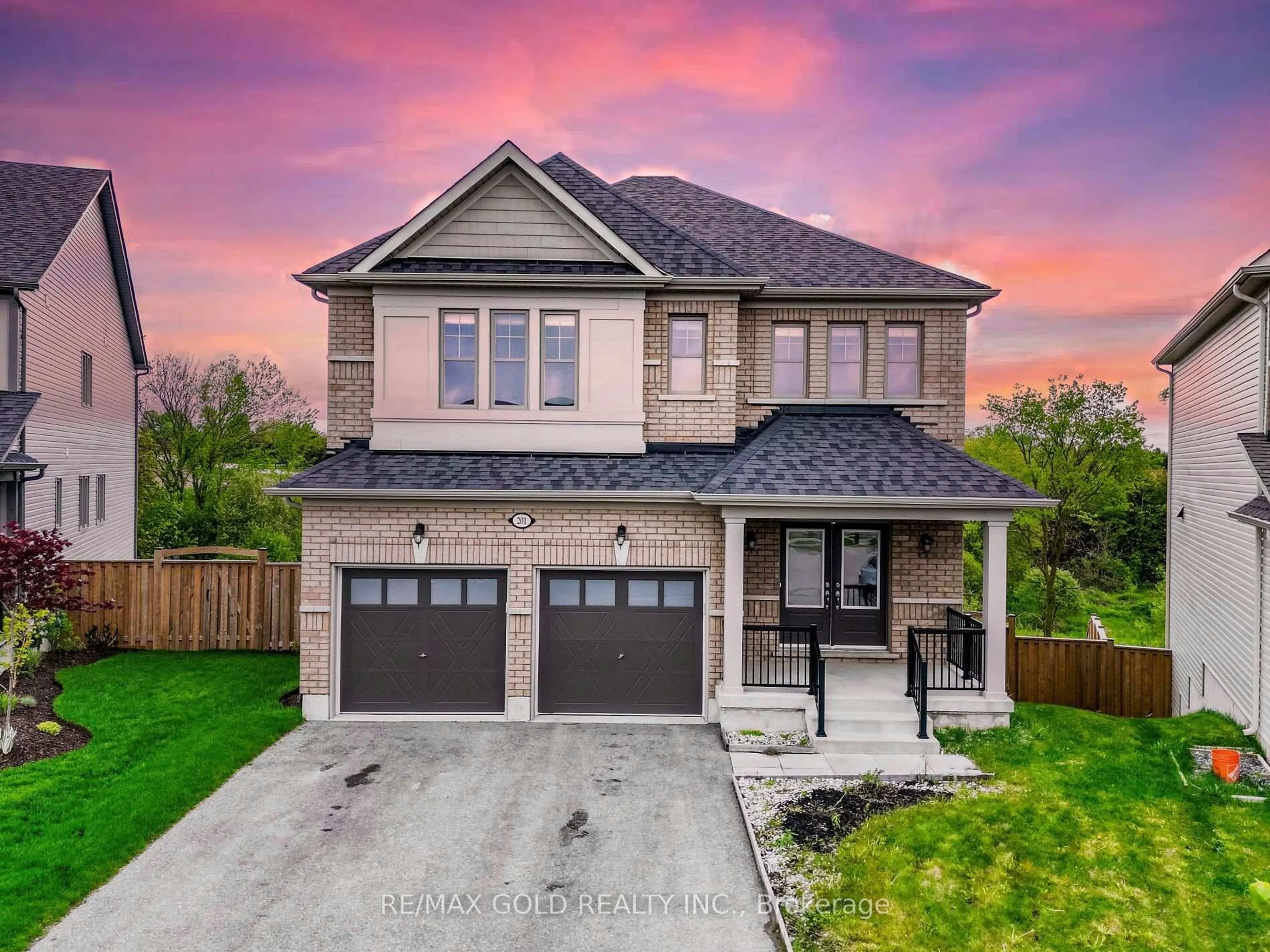 Home with brick exterior material, street for 201 Mcfarlane Cres, Centre Wellington Ontario N1M 0G5