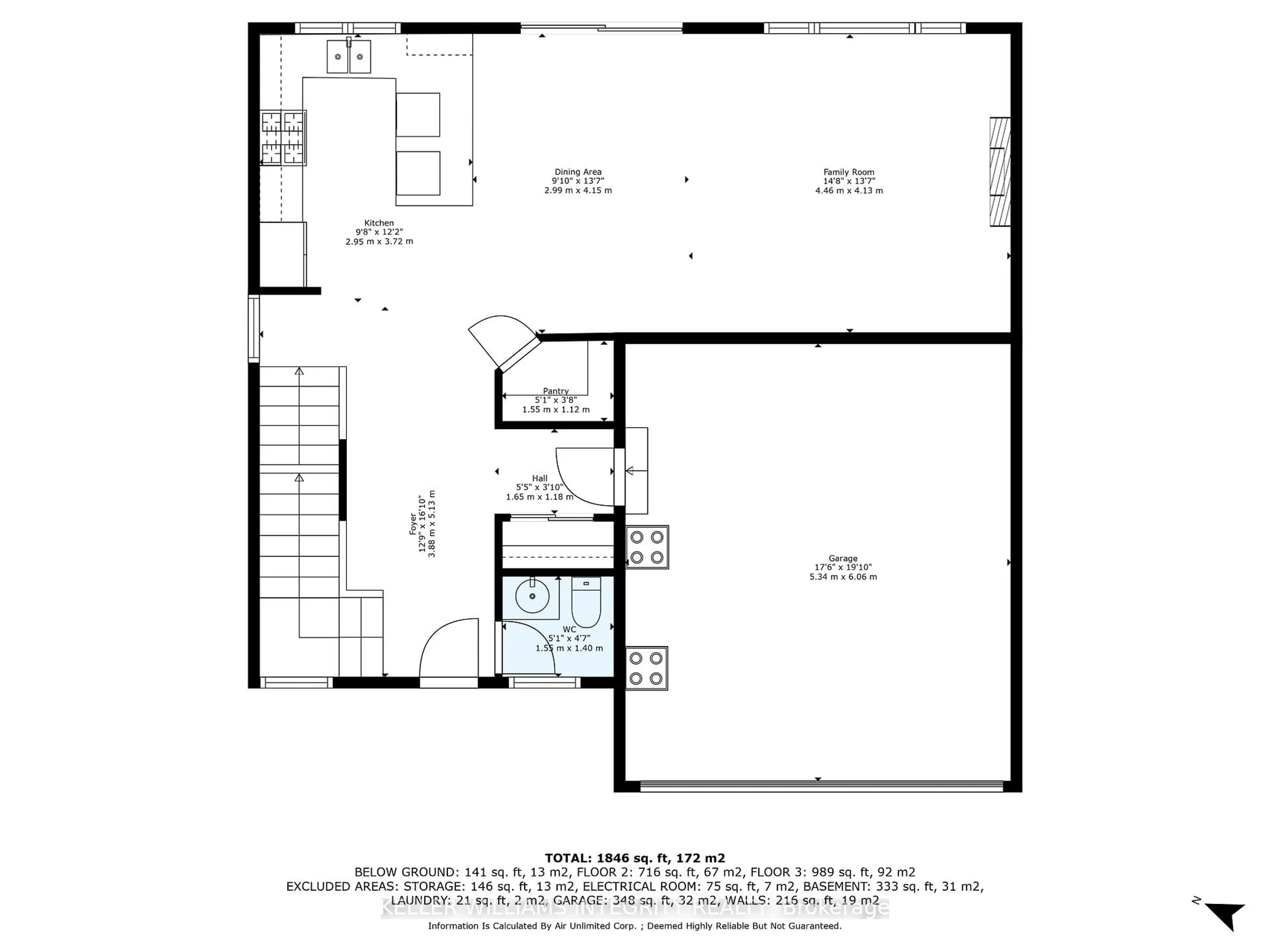 Floor plan for 724 Vennecy Terr, Ottawa Ontario K1W 0N3