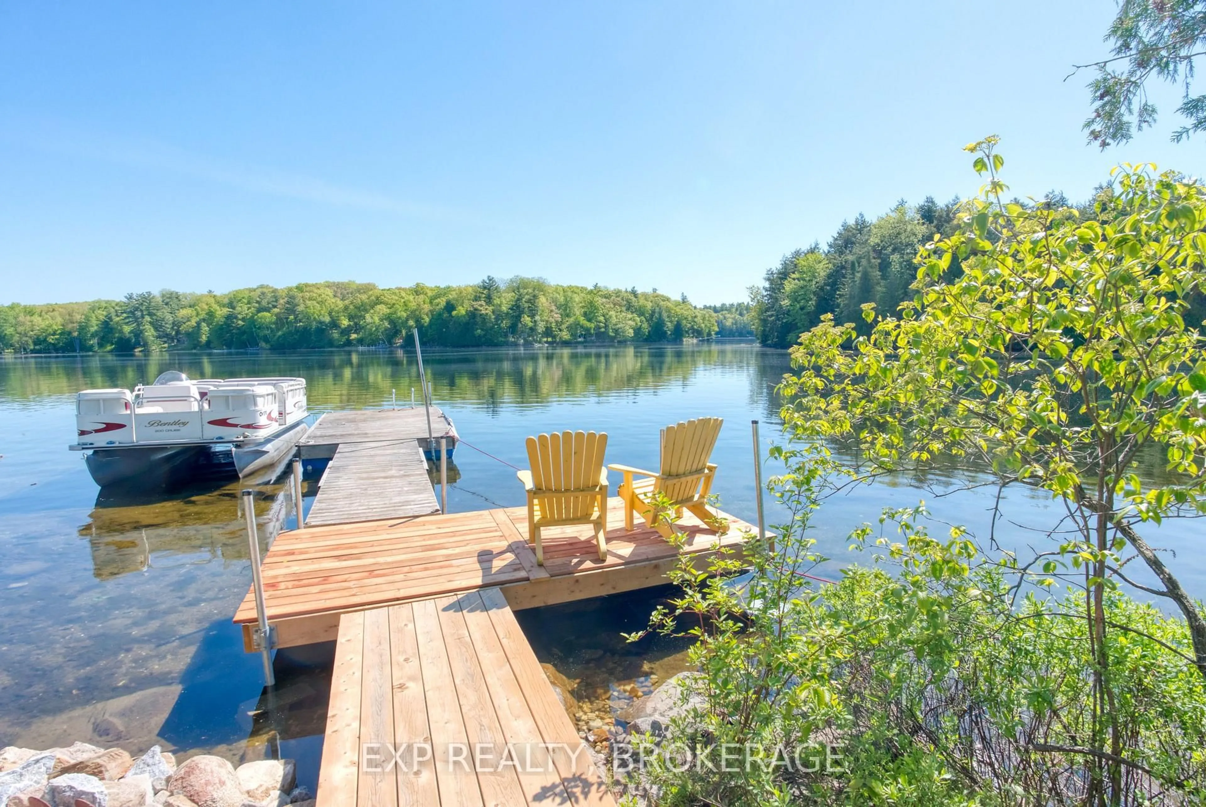 Patio, water/lake/river/ocean view for 832 Sharbot Lake N/A, Mountain Grove Ontario K0H 2E0