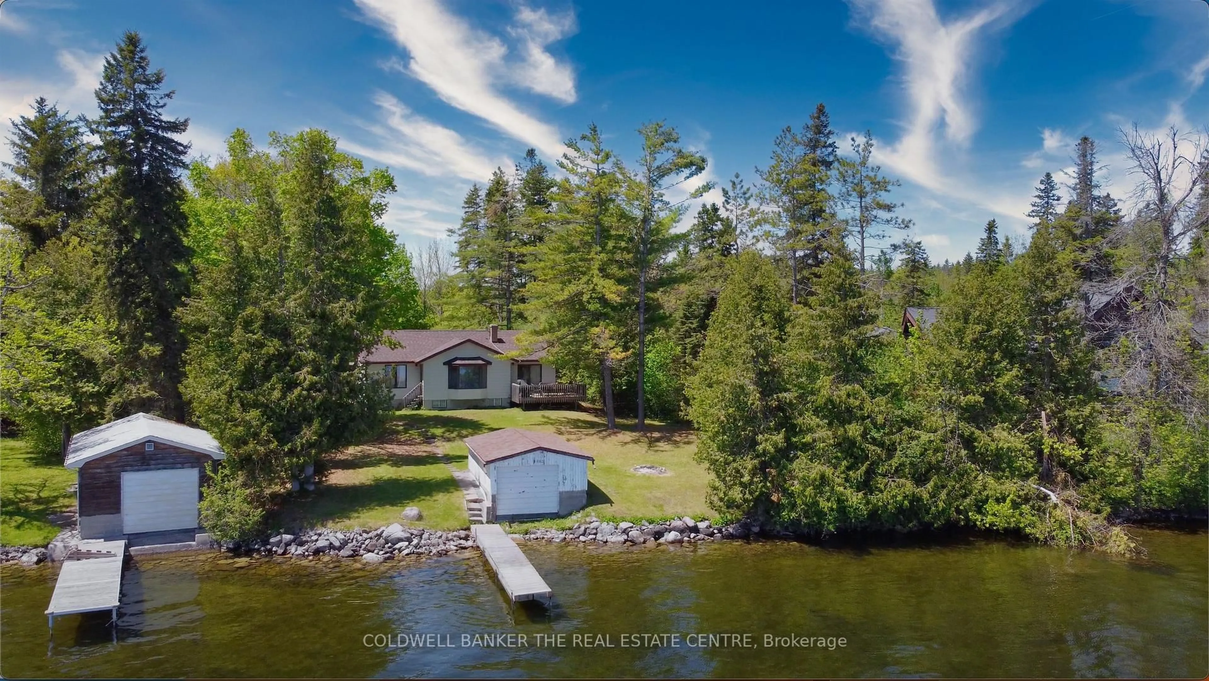 A pic from outside/outdoor area/front of a property/back of a property/a pic from drone, water/lake/river/ocean view for 17 Ebony St, Kawartha Lakes Ontario K0M 2B0