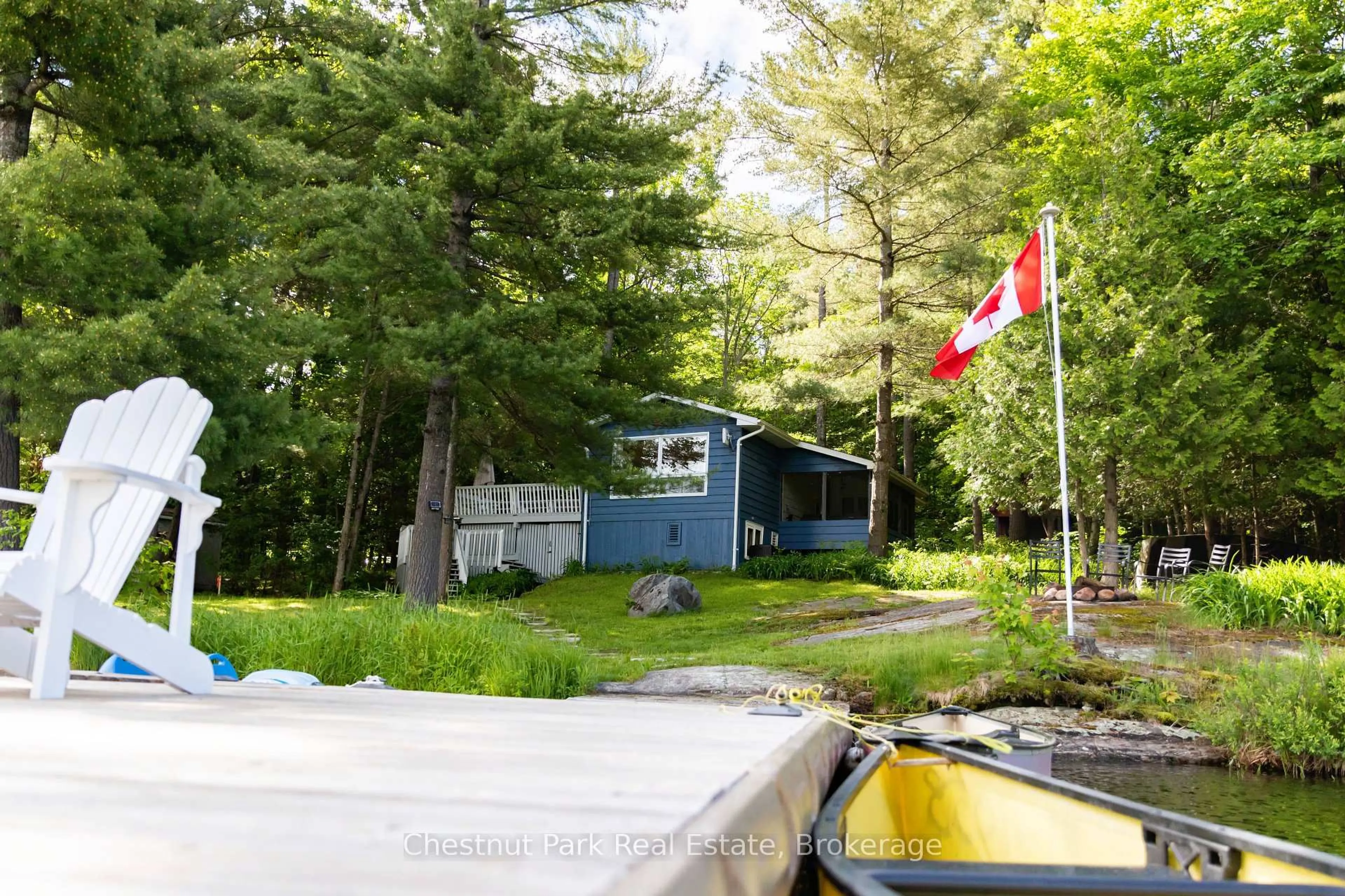 Patio, water/lake/river/ocean view for 1053 Bruce Lake Dr #5, Muskoka Lakes Ontario P0B 1G0