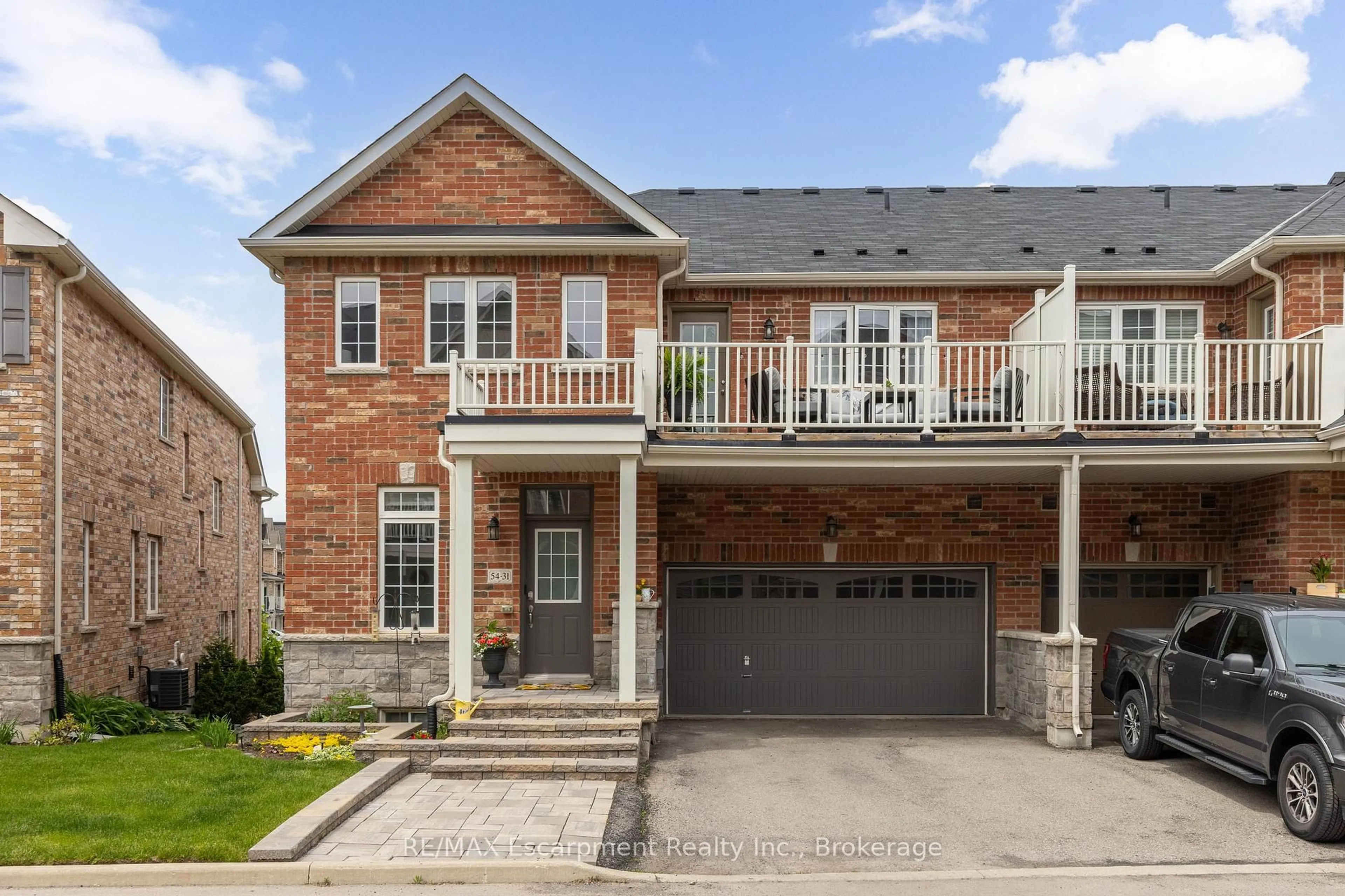 Home with brick exterior material, street for 54 Nisbet Blvd #31, Hamilton Ontario L8B 0Y3