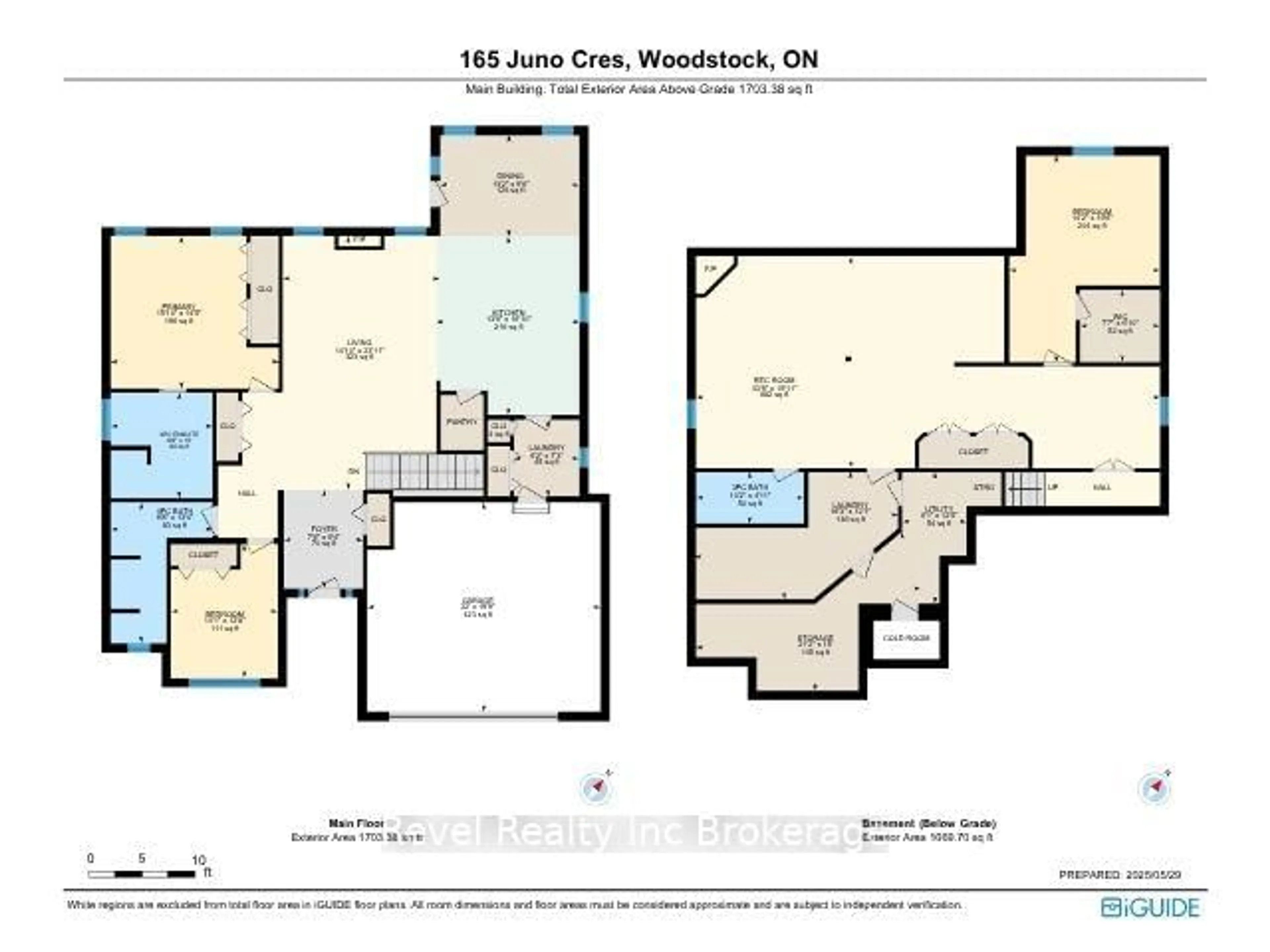 Floor plan for 165 Juno Cres, Woodstock Ontario N4T 0H6