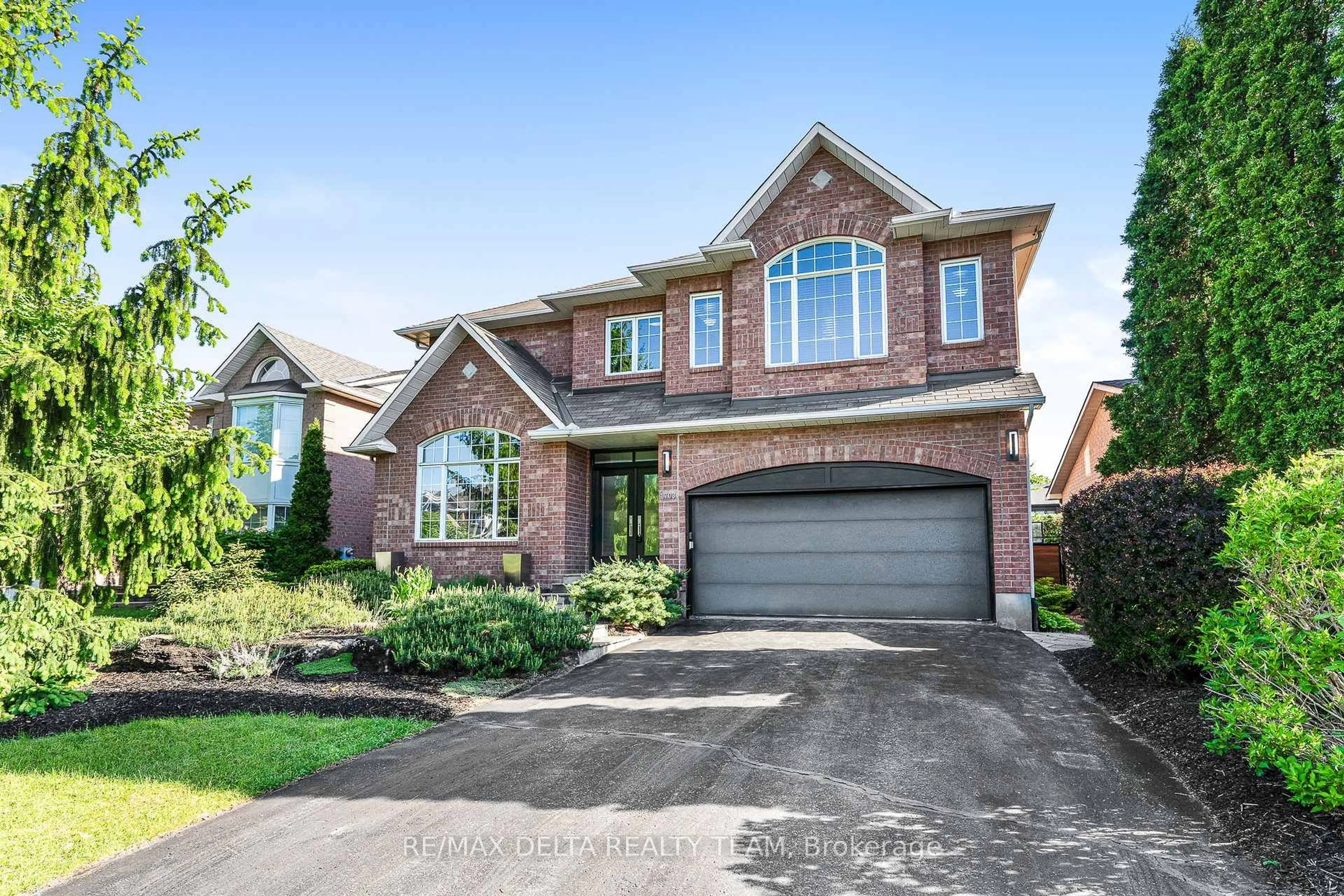 Home with brick exterior material, street for 1703 Des Sapins Gdns, Ottawa Ontario K1C 8E3