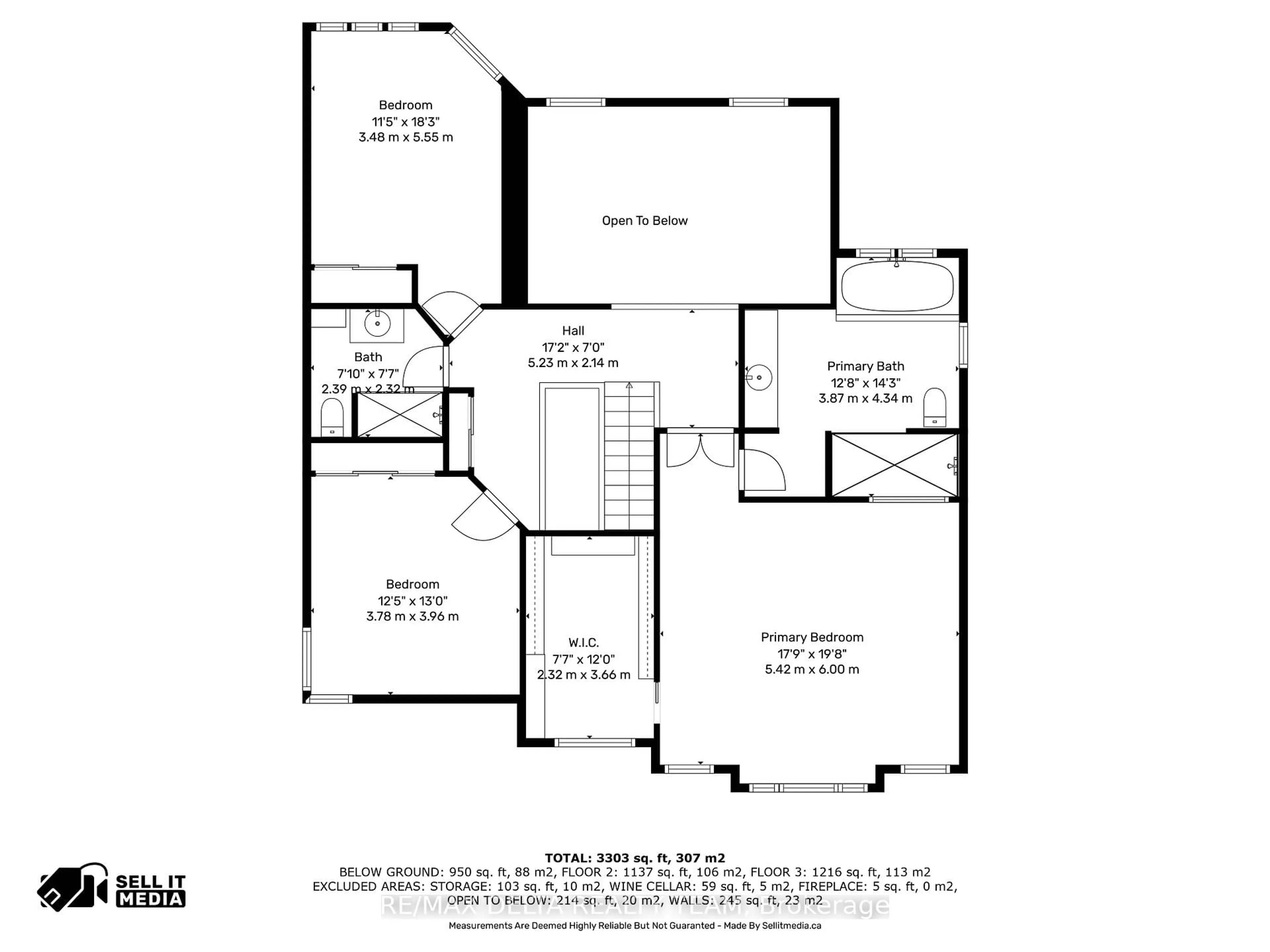Floor plan for 1703 Des Sapins Gdns, Ottawa Ontario K1C 8E3