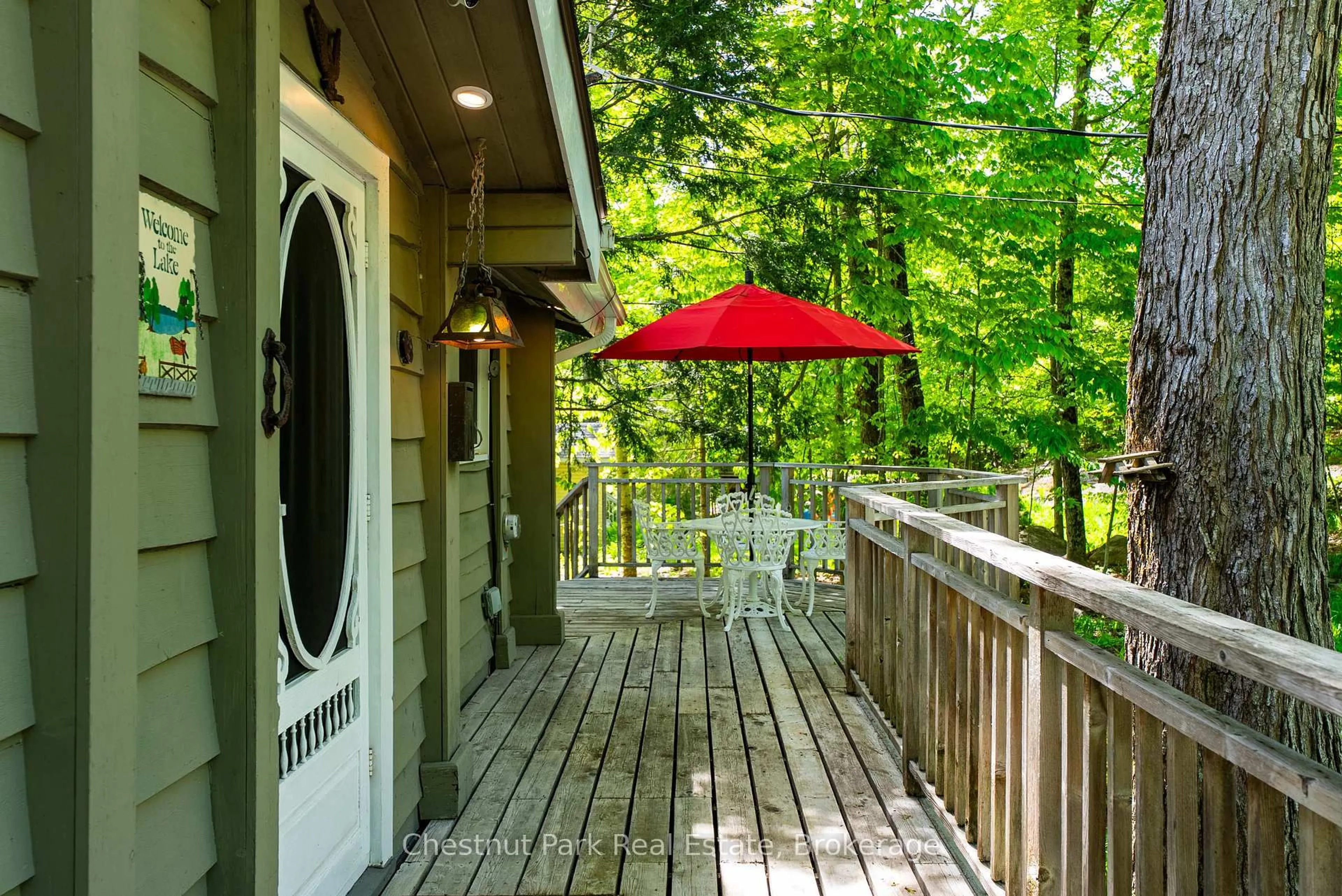Patio, forest/trees view for 1246 Dudley Rd #3, Muskoka Lakes Ontario P0C 1A0