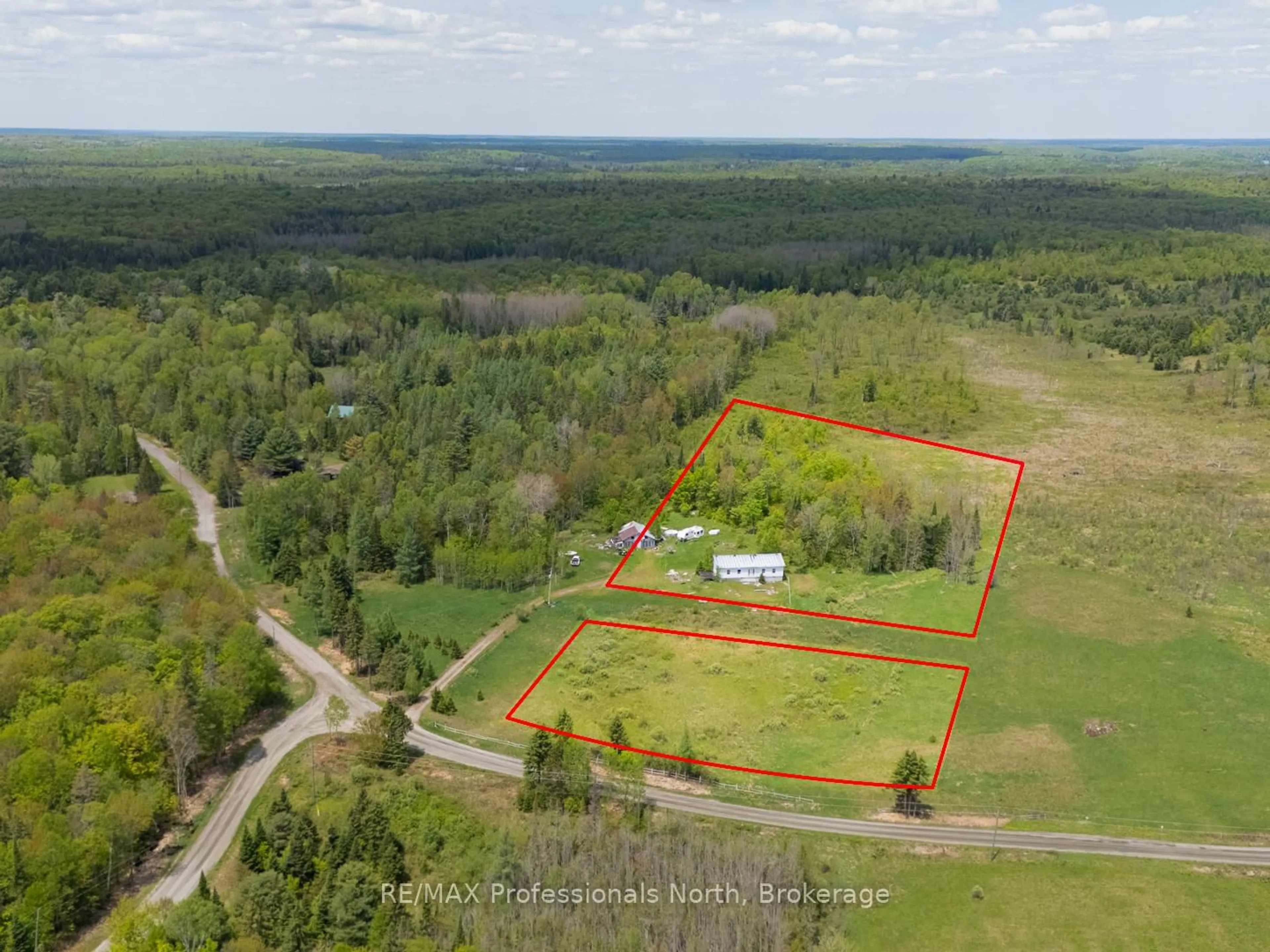 A pic from outside/outdoor area/front of a property/back of a property/a pic from drone, unknown for 1468 Nelson Lake Rd, Magnetawan Ontario P0A 1P0