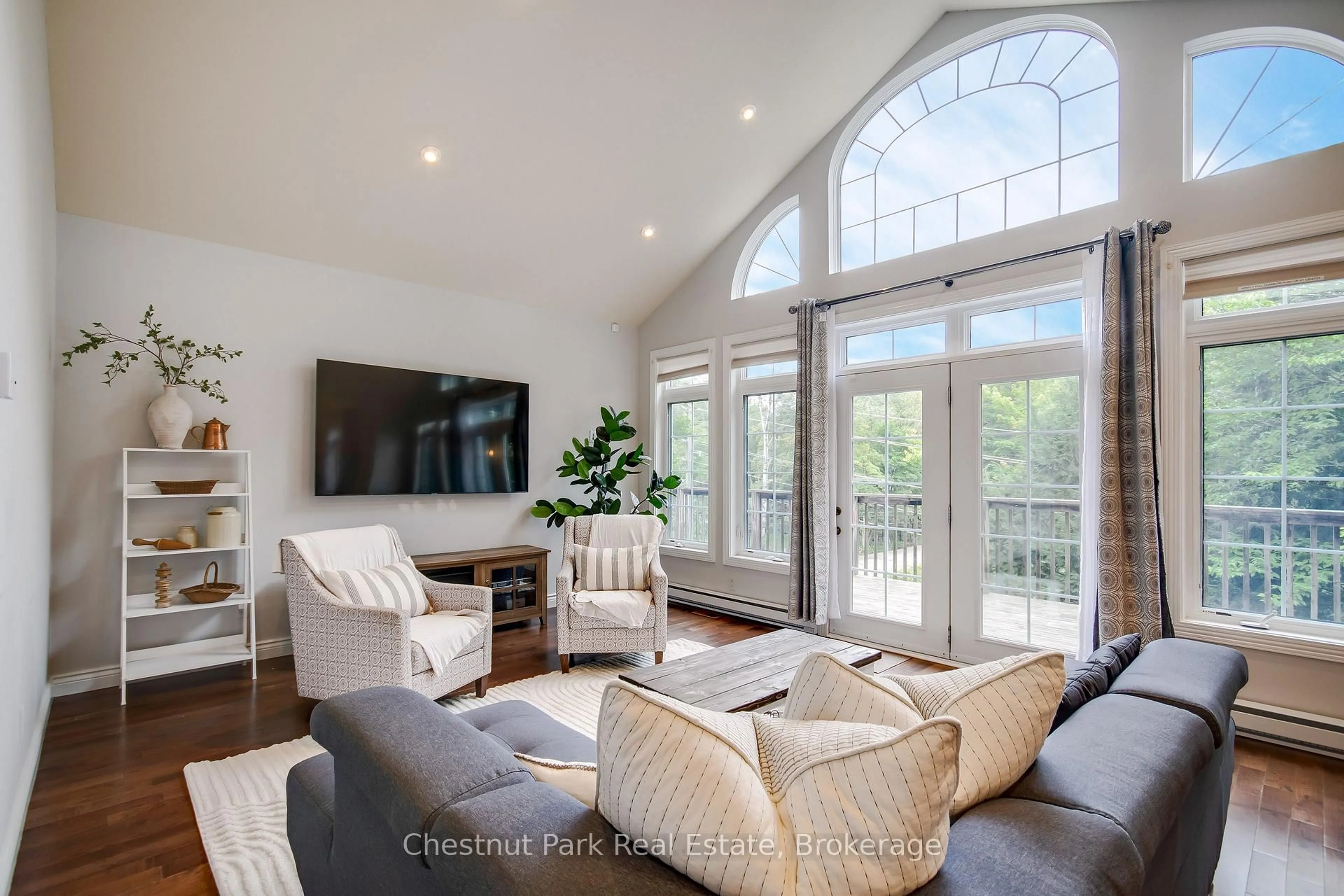 Living room with furniture, unknown for 132 WOODLAND Dr, Huntsville Ontario P1H 1A7
