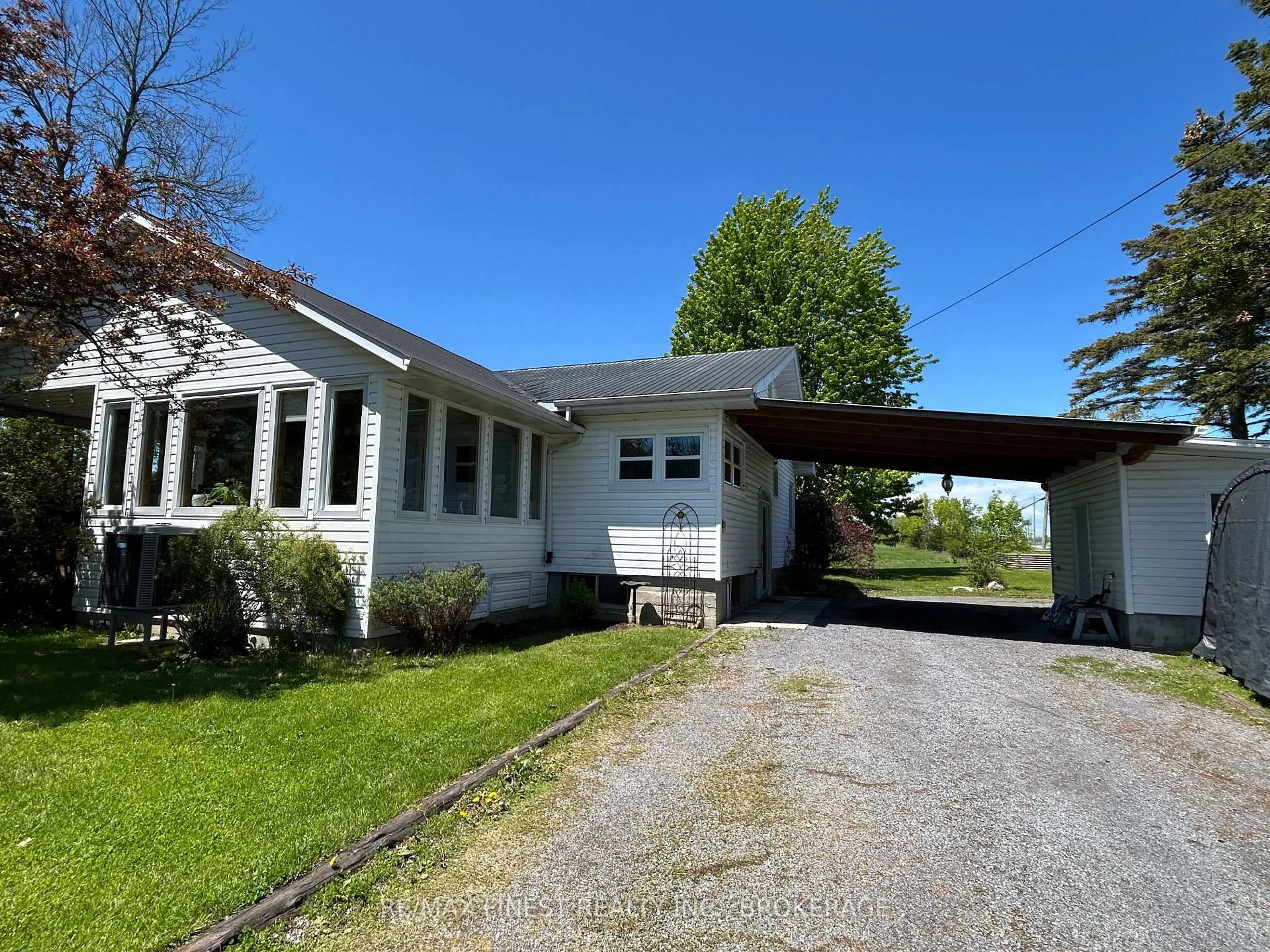 A pic from outside/outdoor area/front of a property/back of a property/a pic from drone, street for 174 County Road 4 N/A, Bath Ontario K0H 1G0