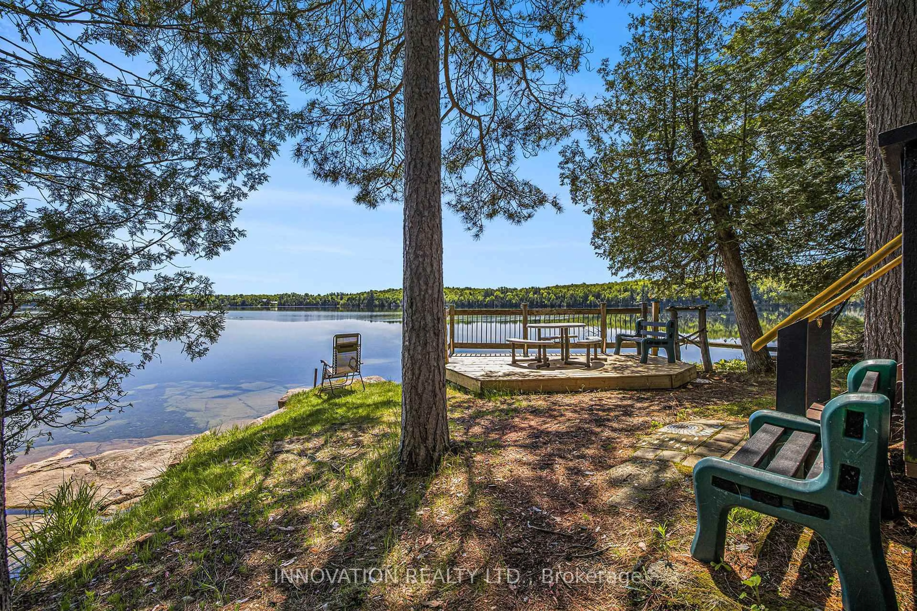 Patio, water/lake/river/ocean view for 1257 Harding Lane, Sharbot Lake Ontario K0H 2P0
