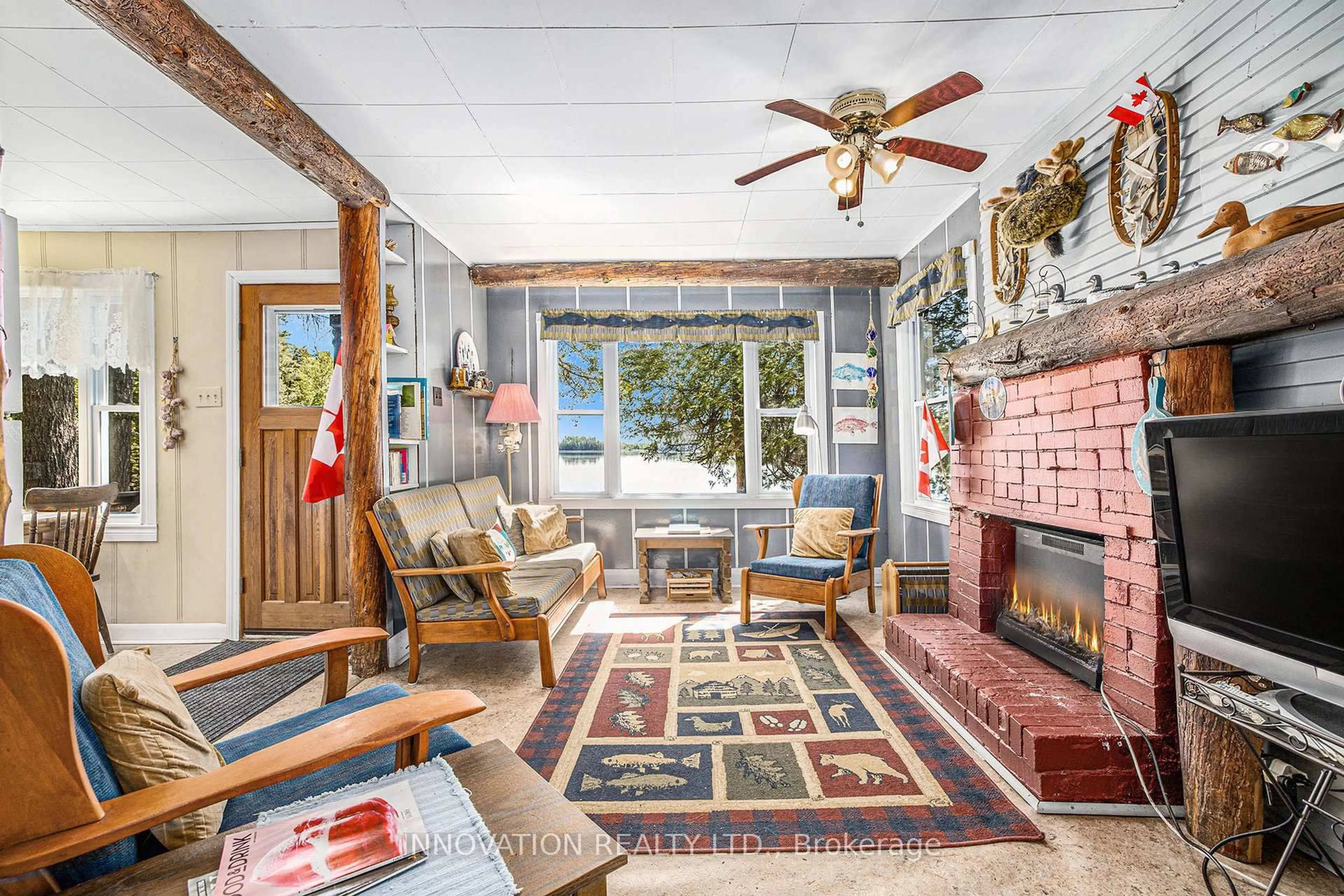 Living room with furniture, unknown for 1257 Harding Lane, Sharbot Lake Ontario K0H 2P0