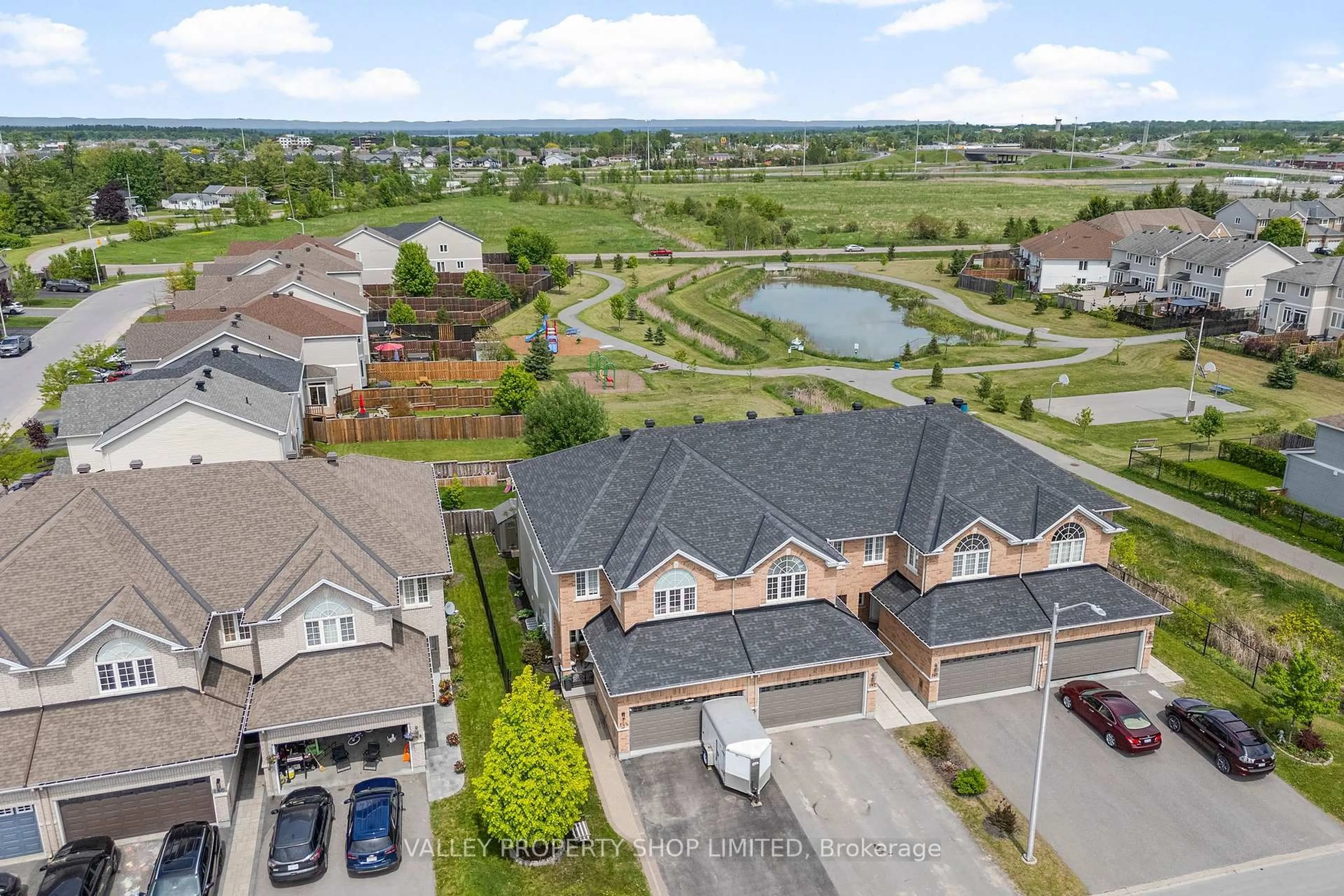 A pic from outside/outdoor area/front of a property/back of a property/a pic from drone, water/lake/river/ocean view for 144 Desmond Trudeau Dr, Arnprior Ontario K7S 0G8