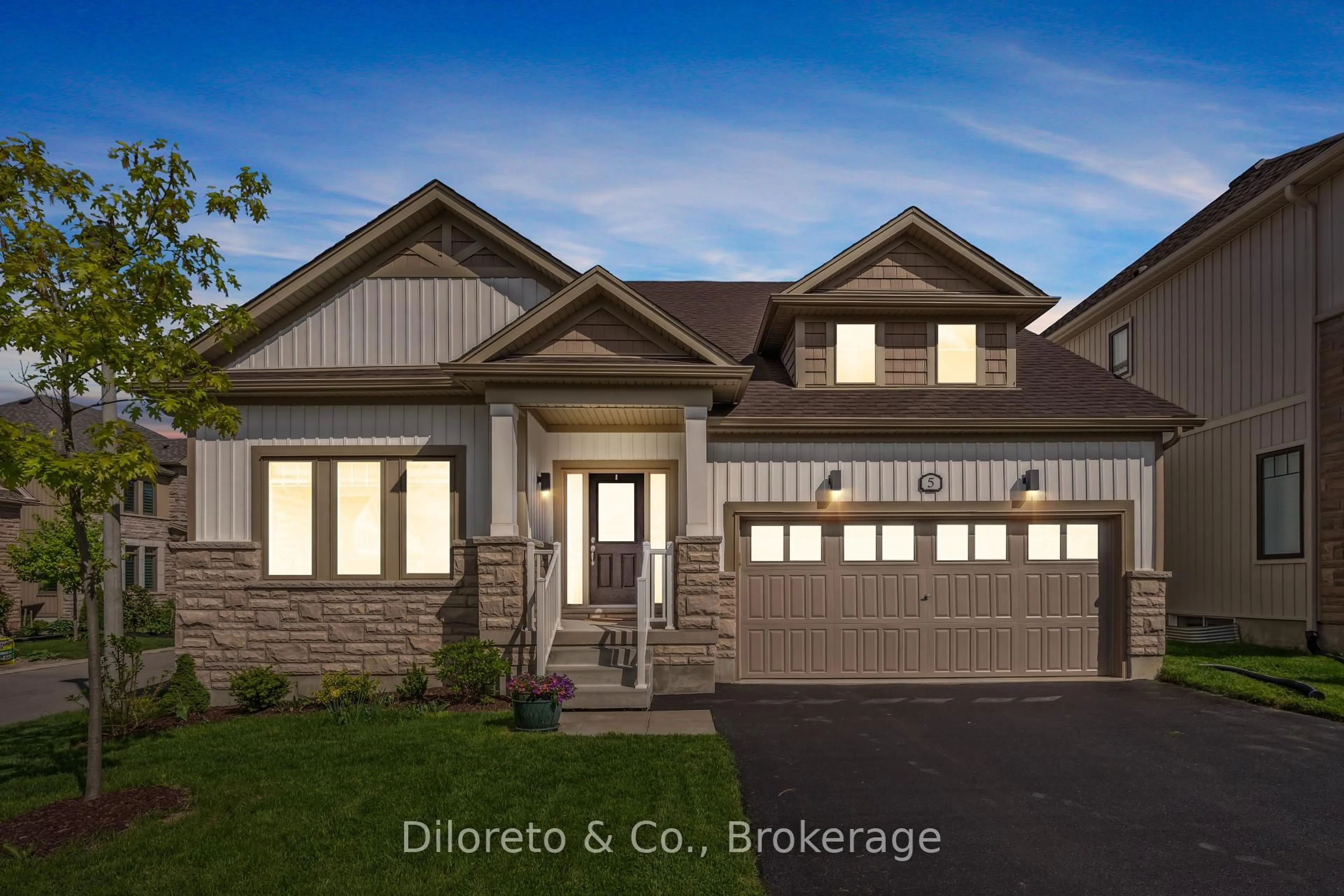 Home with brick exterior material, street for 5 Lovering Lane, Guelph Ontario N1L 0H3