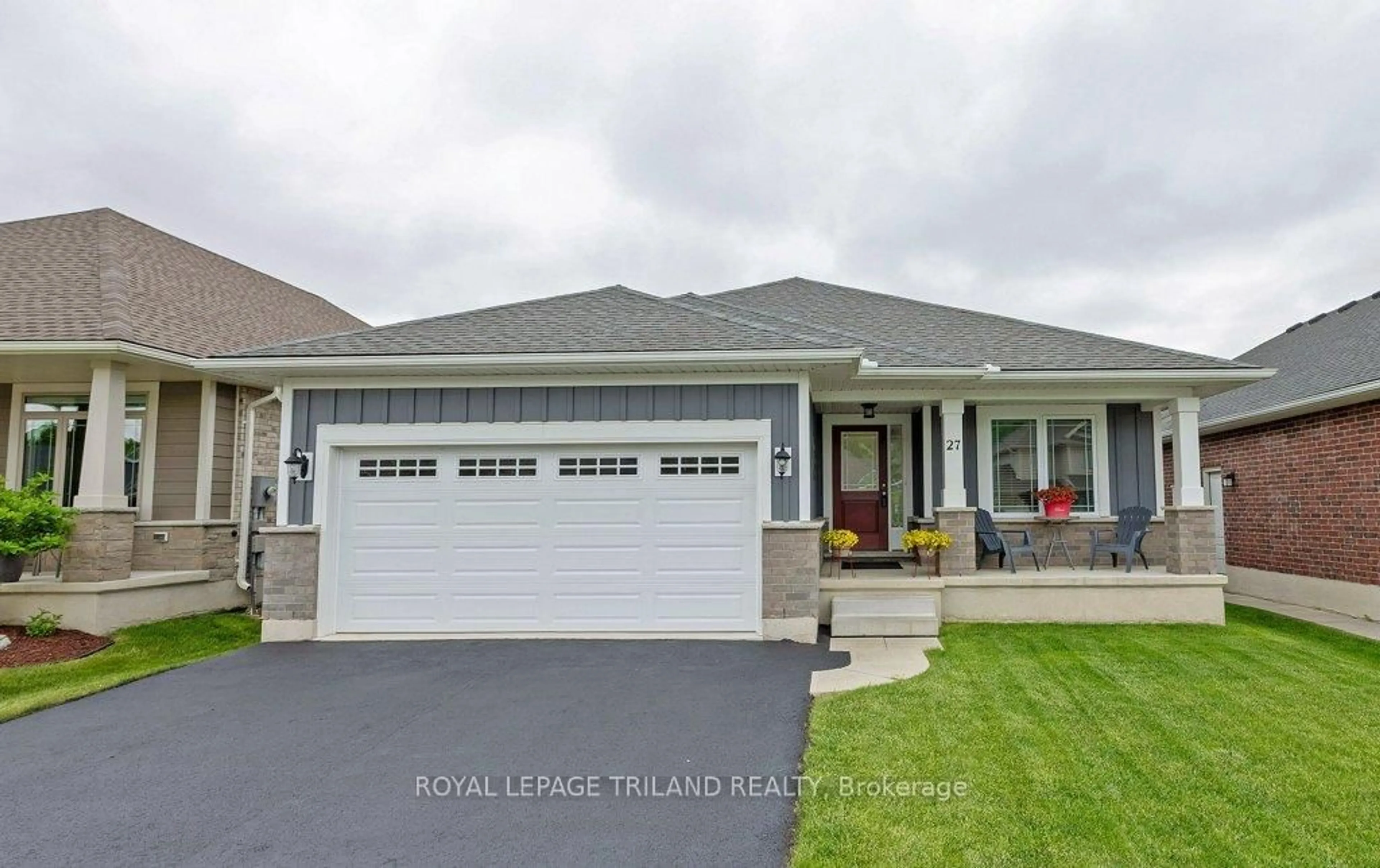 Home with vinyl exterior material, street for 27 Foxtail Lane, St. Thomas Ontario N5R 0J2