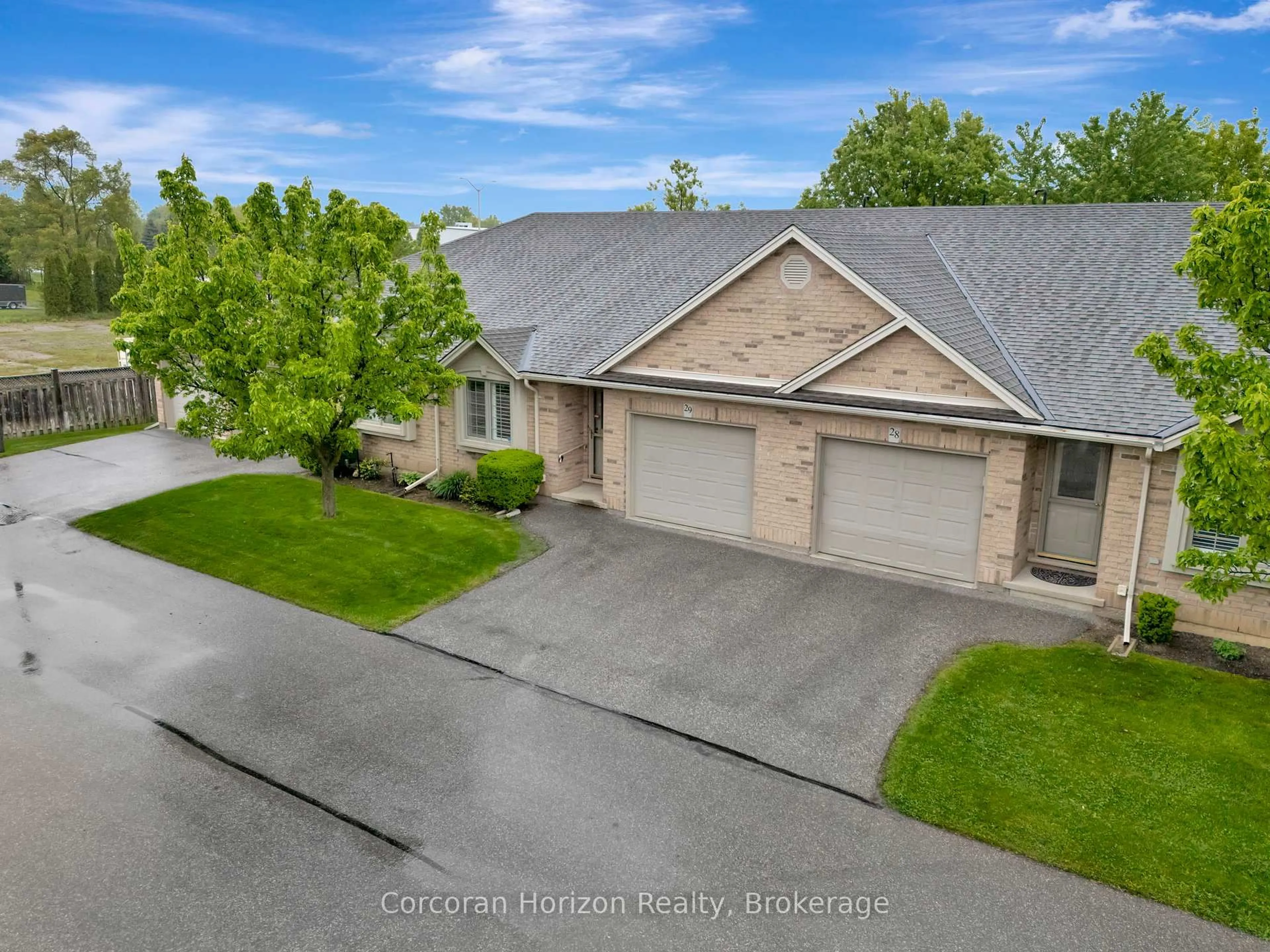 A pic from outside/outdoor area/front of a property/back of a property/a pic from drone, street for 385 Park Rd #29, Brantford Ontario N3R 0A1
