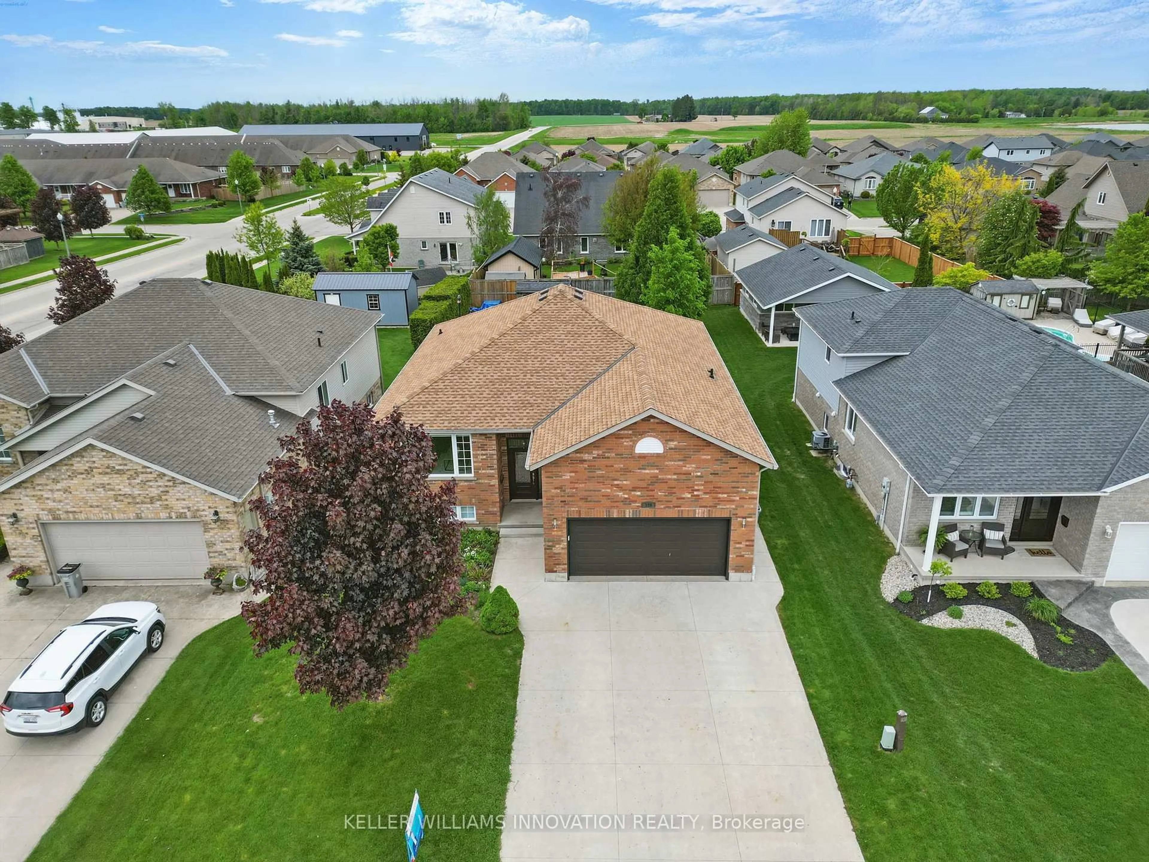 A pic from outside/outdoor area/front of a property/back of a property/a pic from drone, street for 120 Denstedt St, North Perth Ontario N4W 3W2
