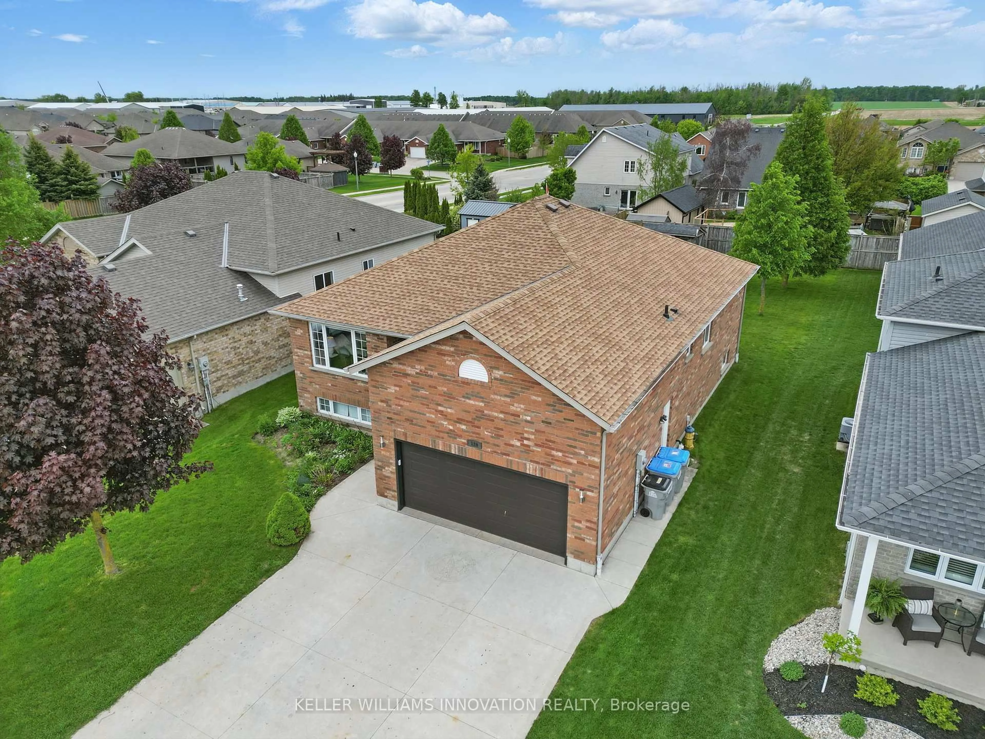 A pic from outside/outdoor area/front of a property/back of a property/a pic from drone, street for 120 Denstedt St, North Perth Ontario N4W 3W2