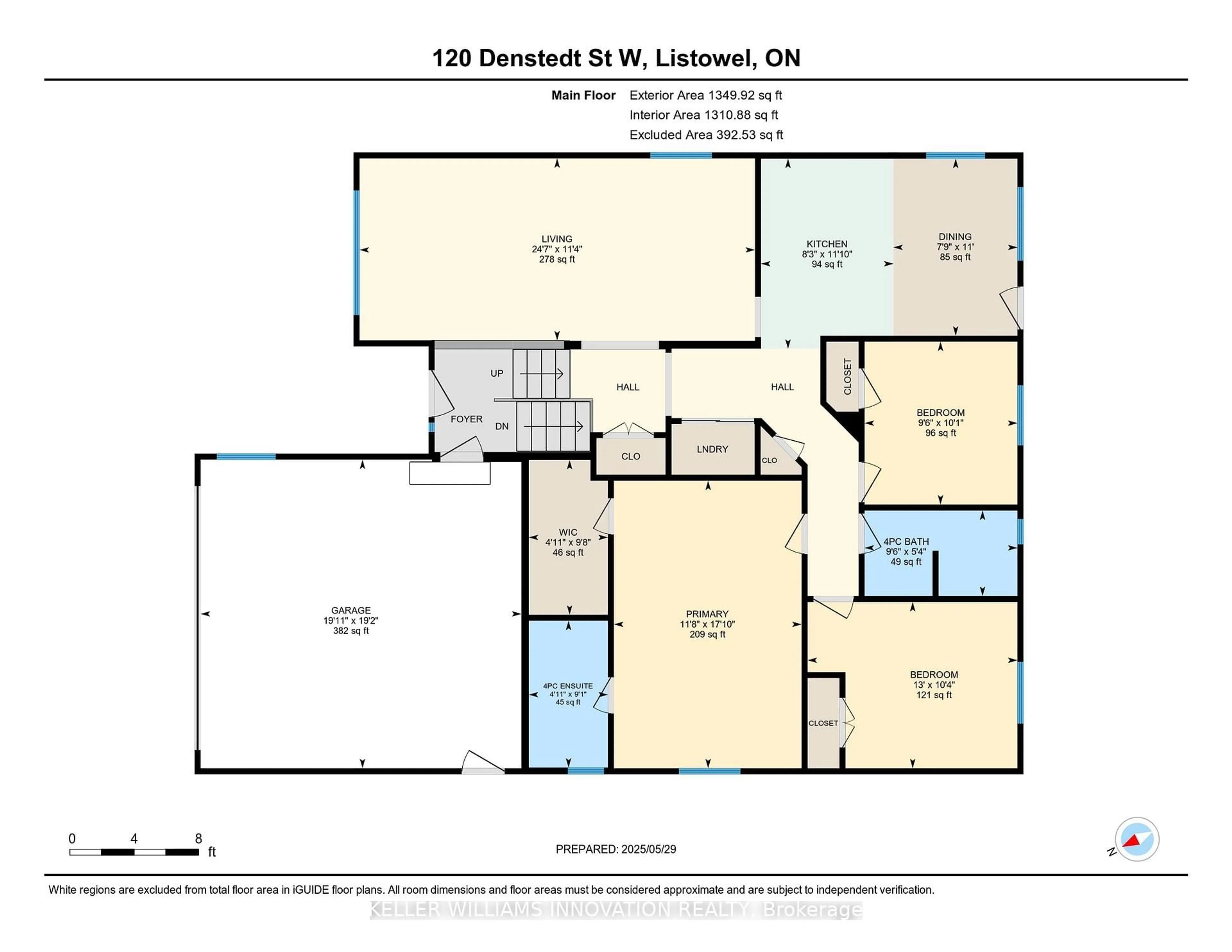 Floor plan for 120 Denstedt St, North Perth Ontario N4W 3W2