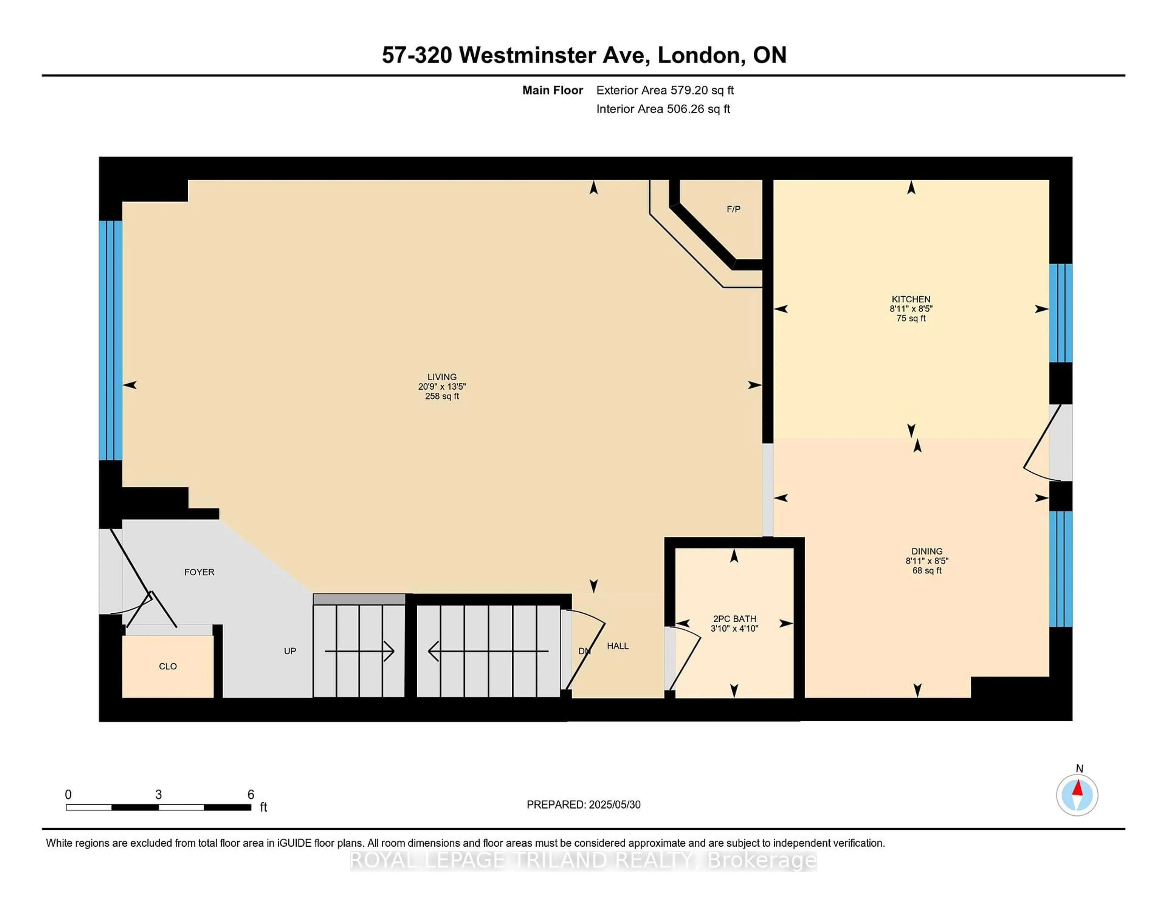 Floor plan for 320 Westminster Ave #57, London South Ontario N6C 5H5
