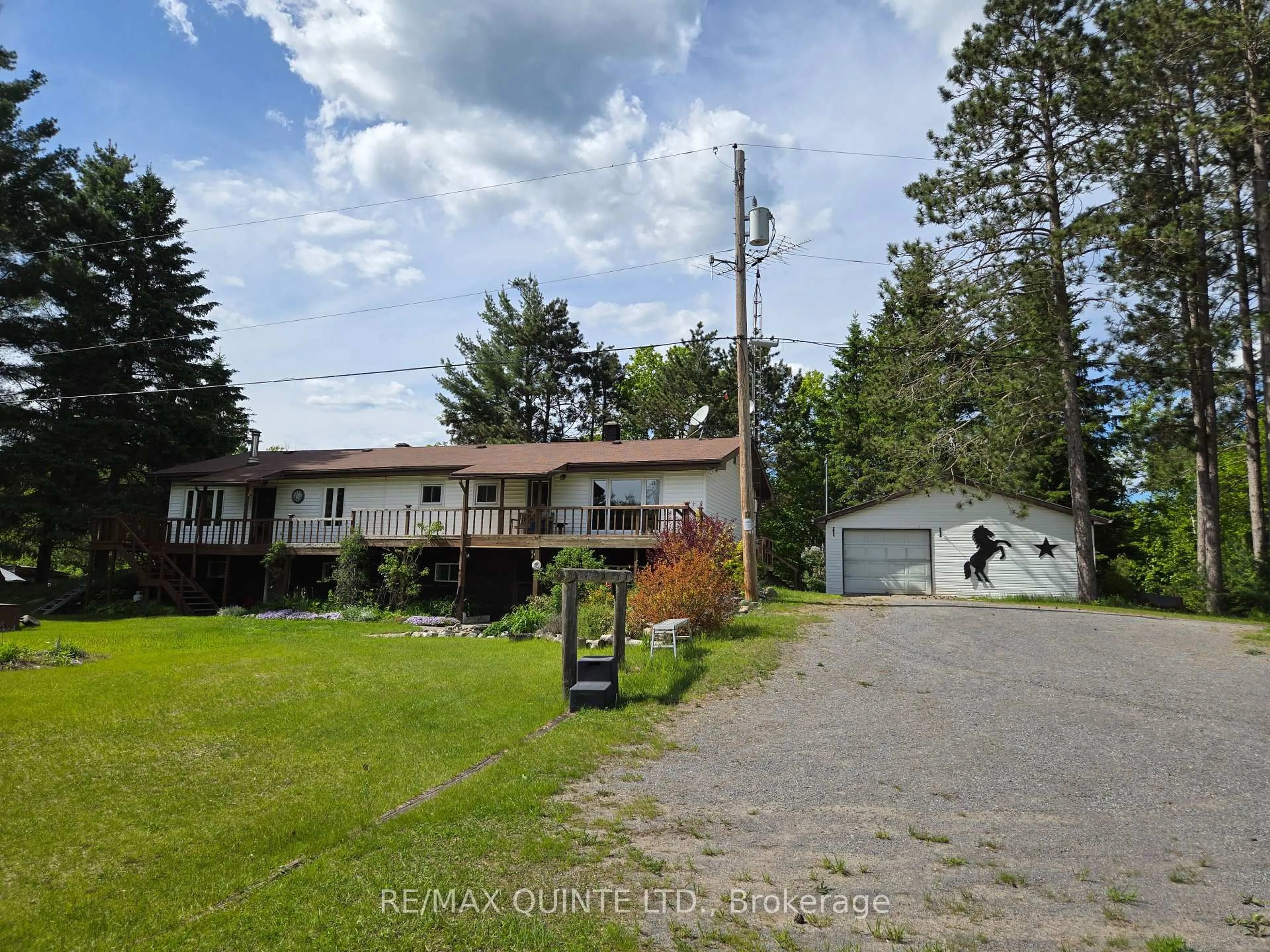 A pic from outside/outdoor area/front of a property/back of a property/a pic from drone, unknown for 690 Potter Settlement Rd, Tweed Ontario K0K 3J0