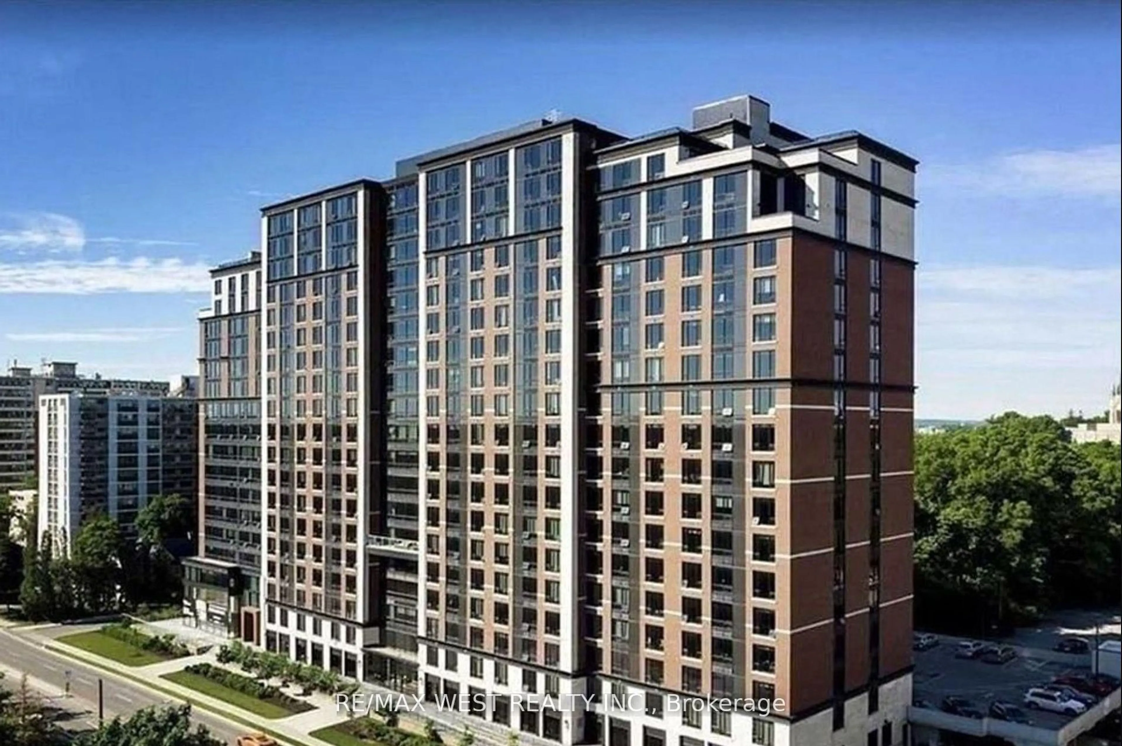 A pic from outside/outdoor area/front of a property/back of a property/a pic from drone, city buildings view from balcony for 1235 Richmond St #1313, London East Ontario N6A 0C1