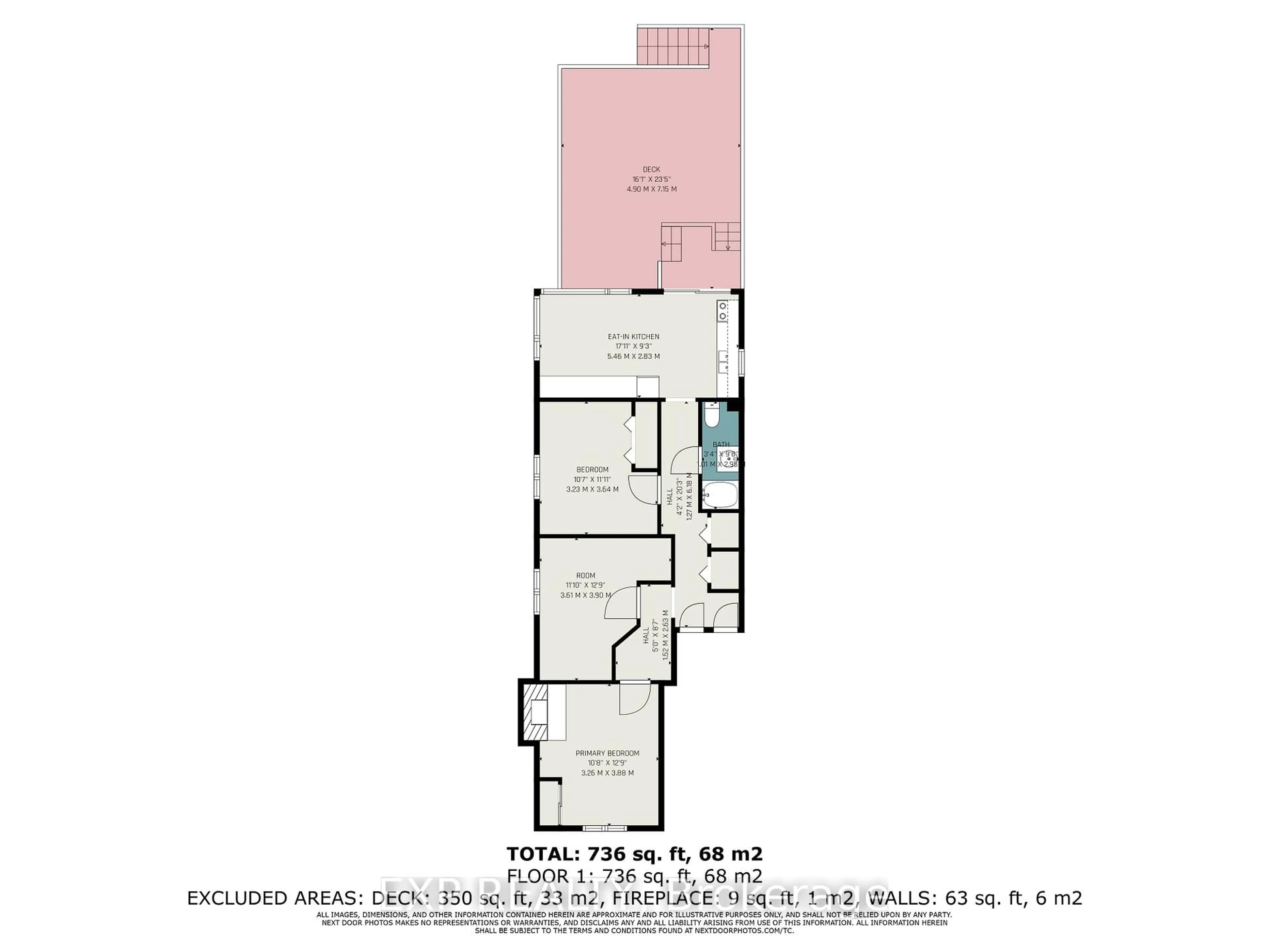 Floor plan for 350 Fifth Ave, Ottawa Ontario K1S 2N8