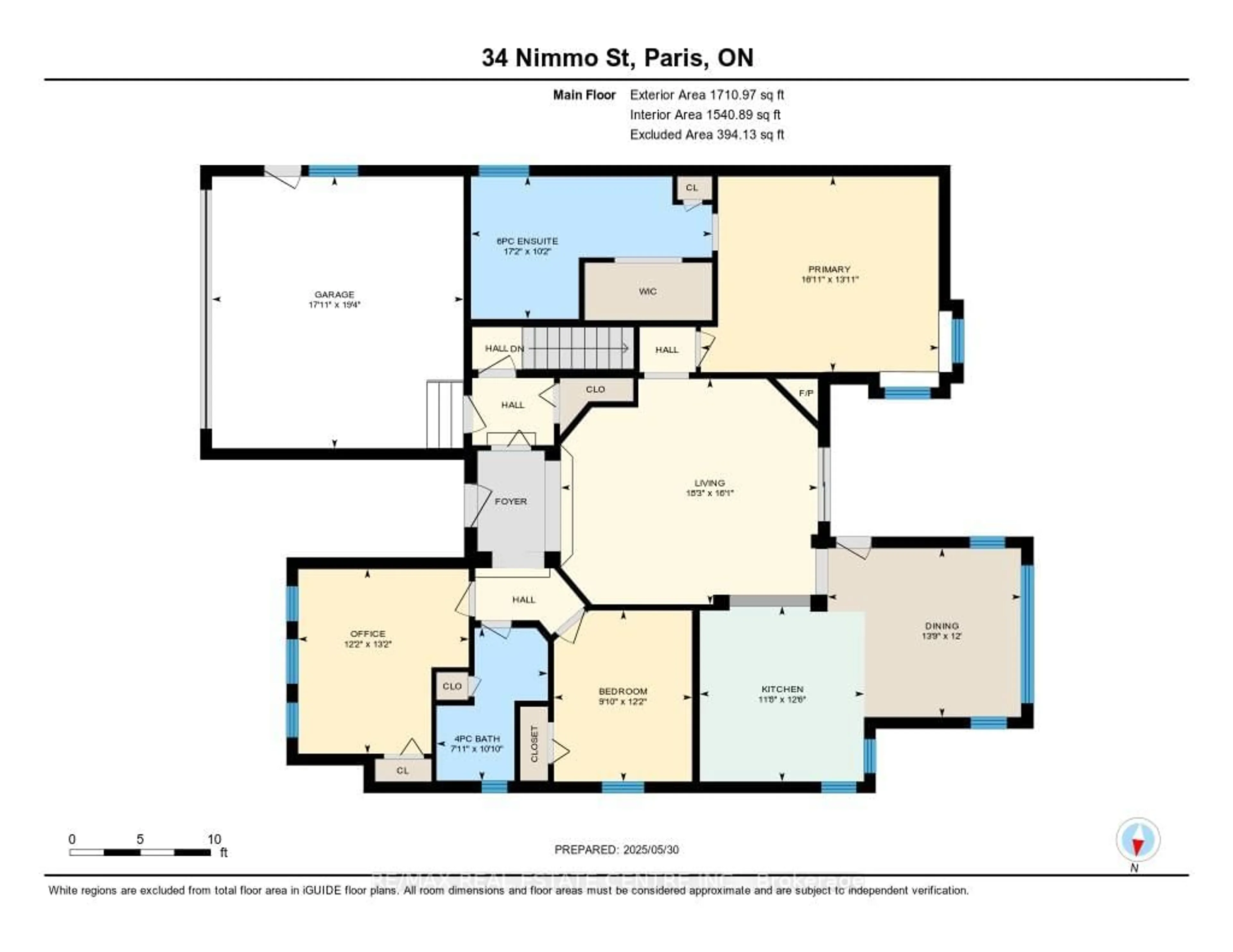Floor plan for 34 Nimmo St, Brant Ontario N3L 2H9
