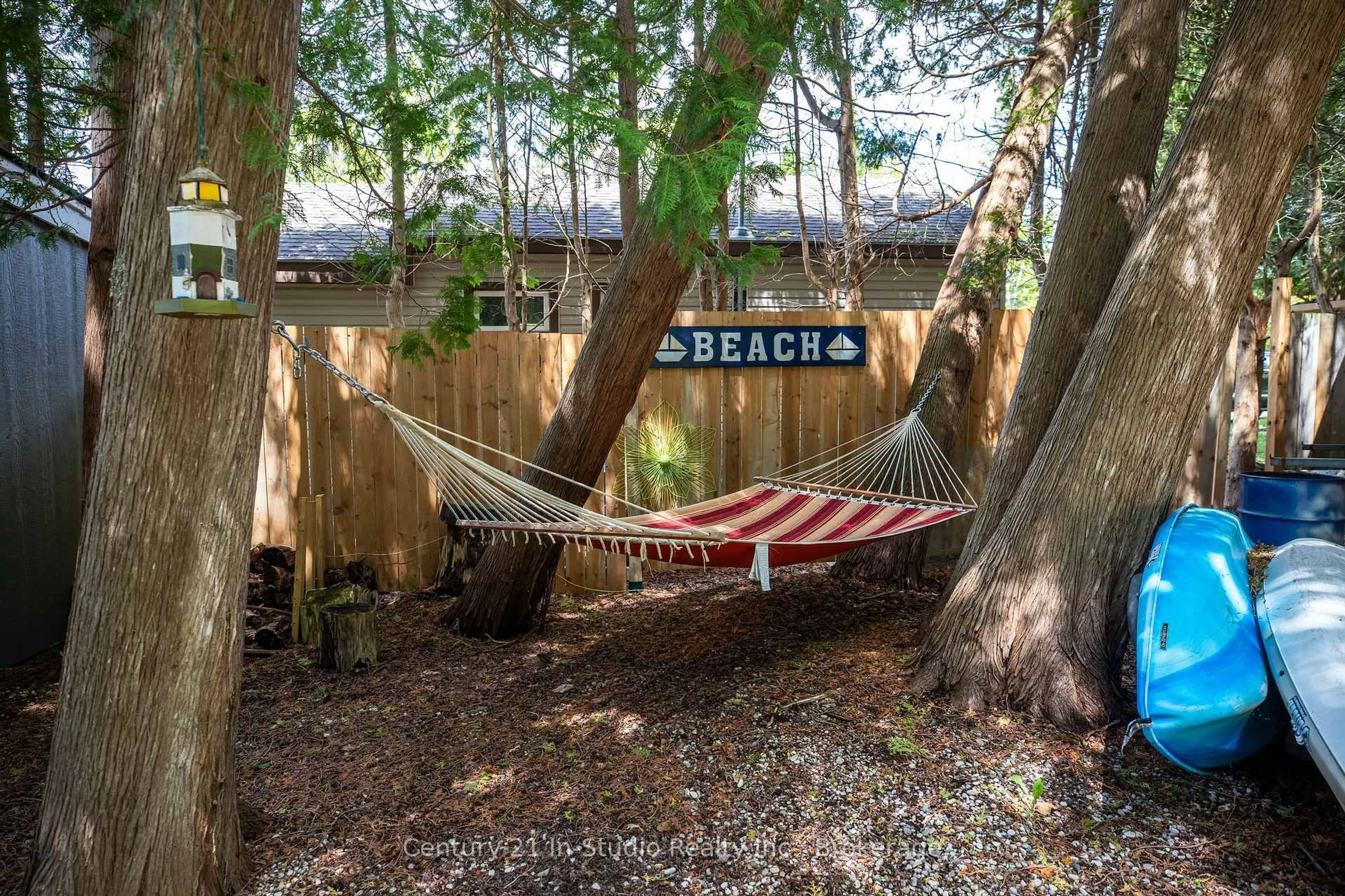Patio, forest/trees view for 6 Fergus Ave, South Bruce Peninsula Ontario N0H 2G0