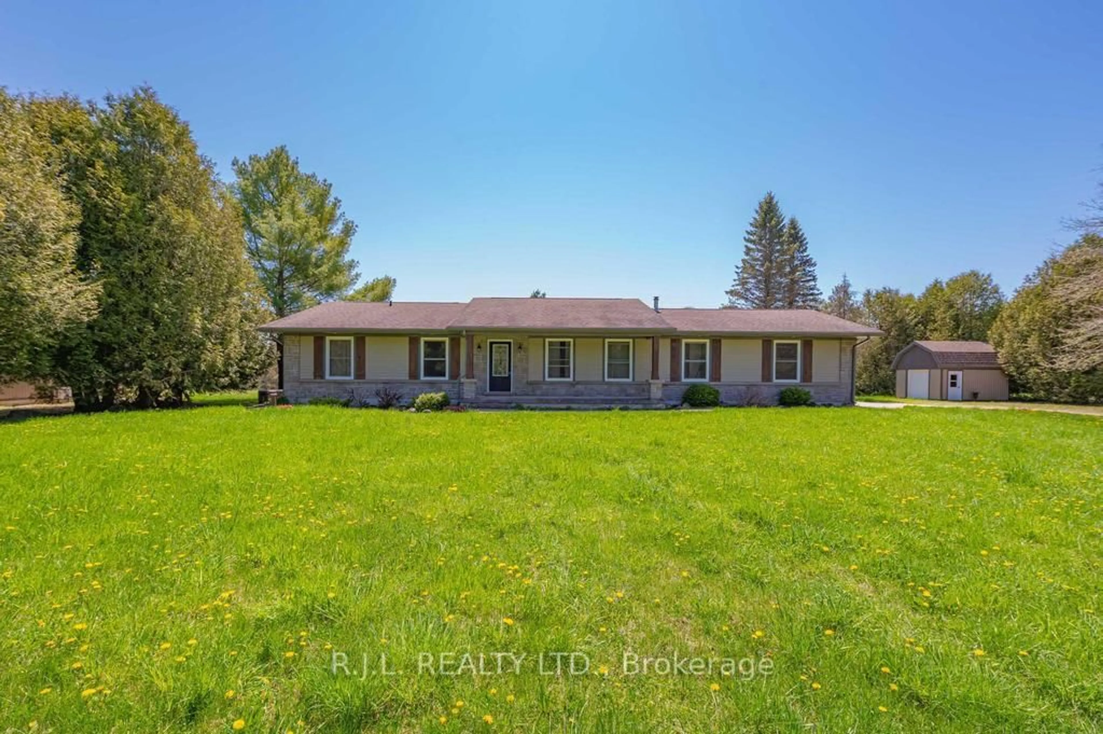 A pic from outside/outdoor area/front of a property/back of a property/a pic from drone, water/lake/river/ocean view for 503862 Grey Road 12 Rd, West Grey Ontario N0C 1H0