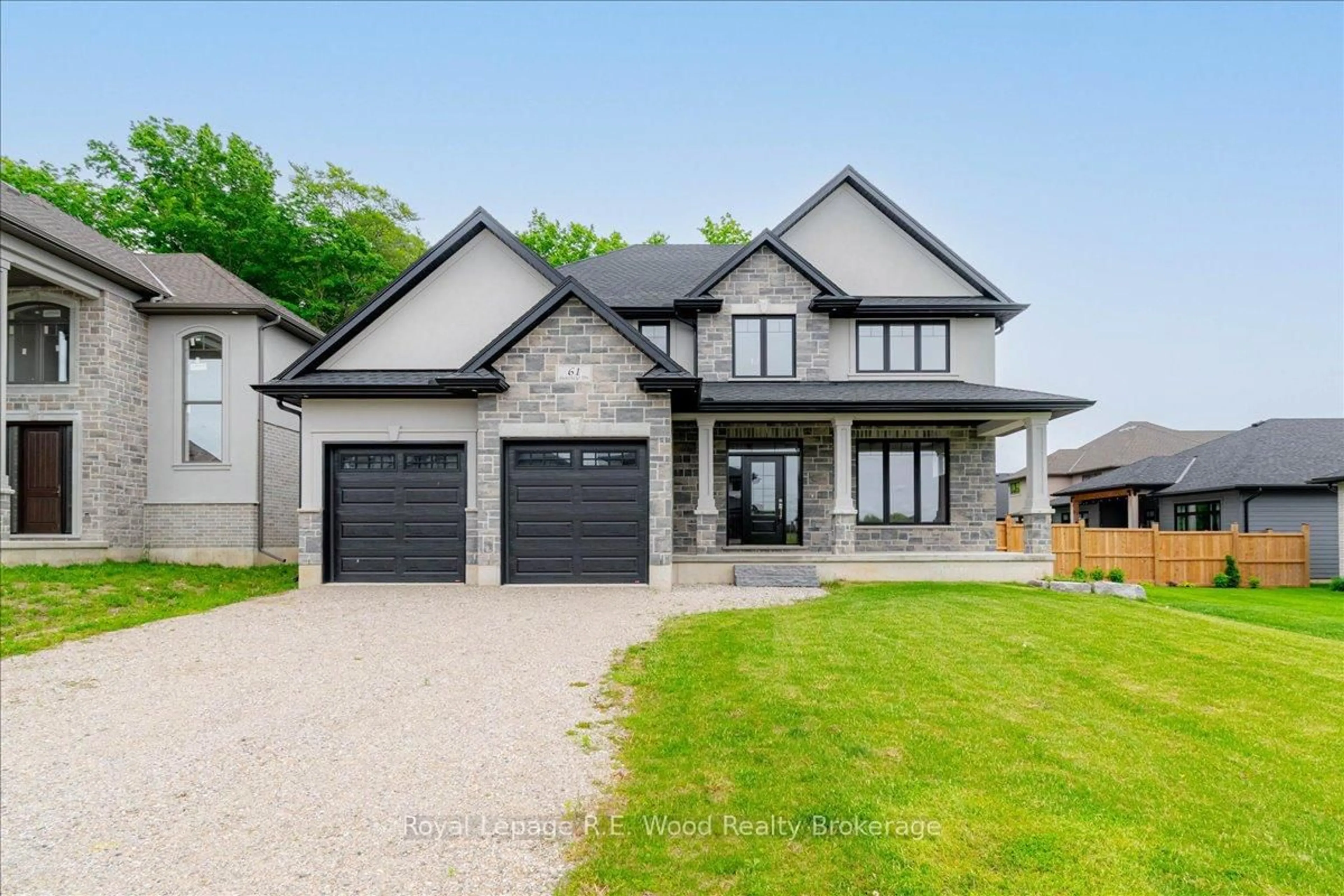Home with brick exterior material, street for 61 Sunview Dr, Norwich Ontario N0J 1P0