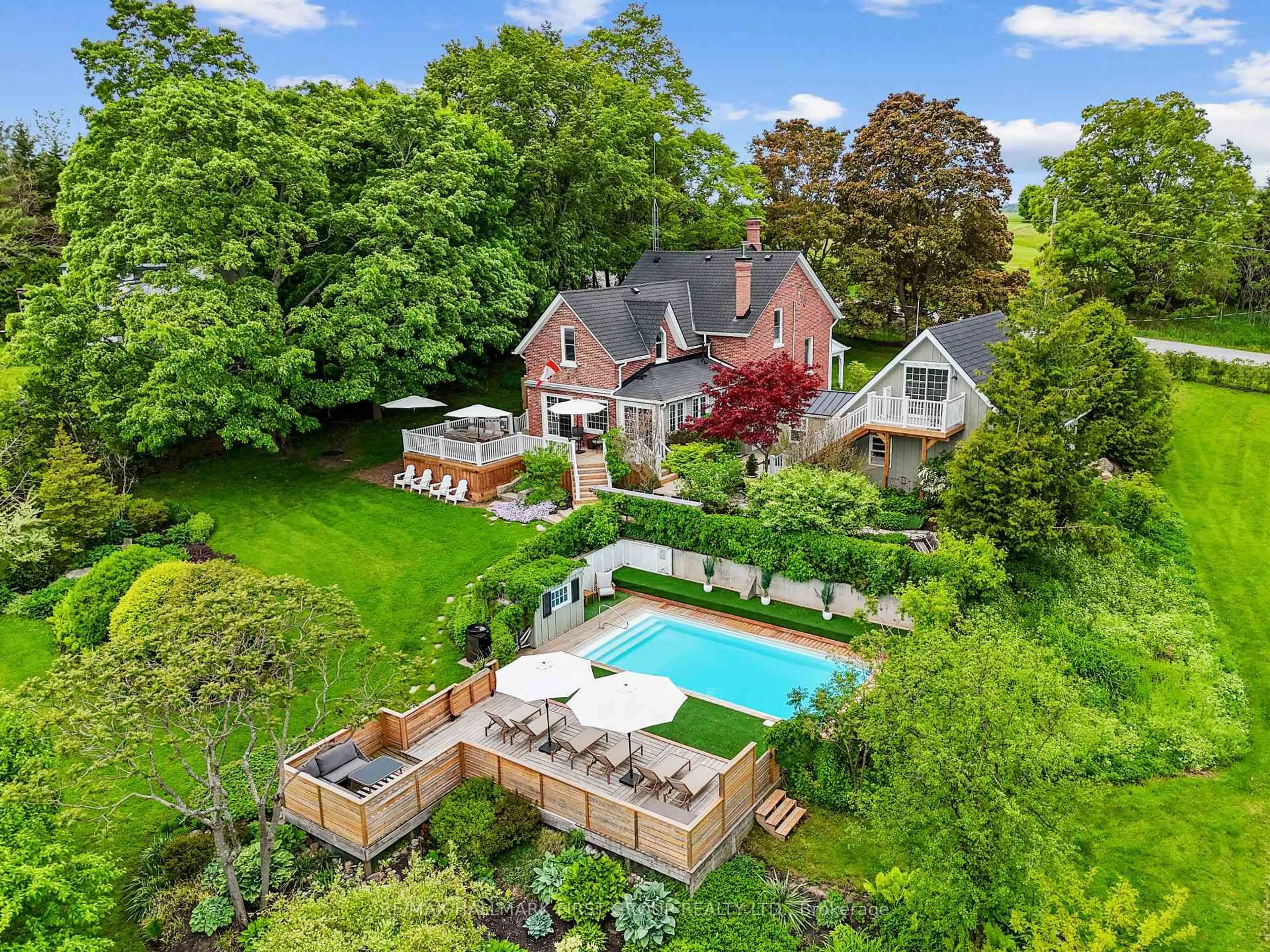 A pic from outside/outdoor area/front of a property/back of a property/a pic from drone, water/lake/river/ocean view for 7823 Bickle Hill Rd, Cobourg Ontario K9A 4J7