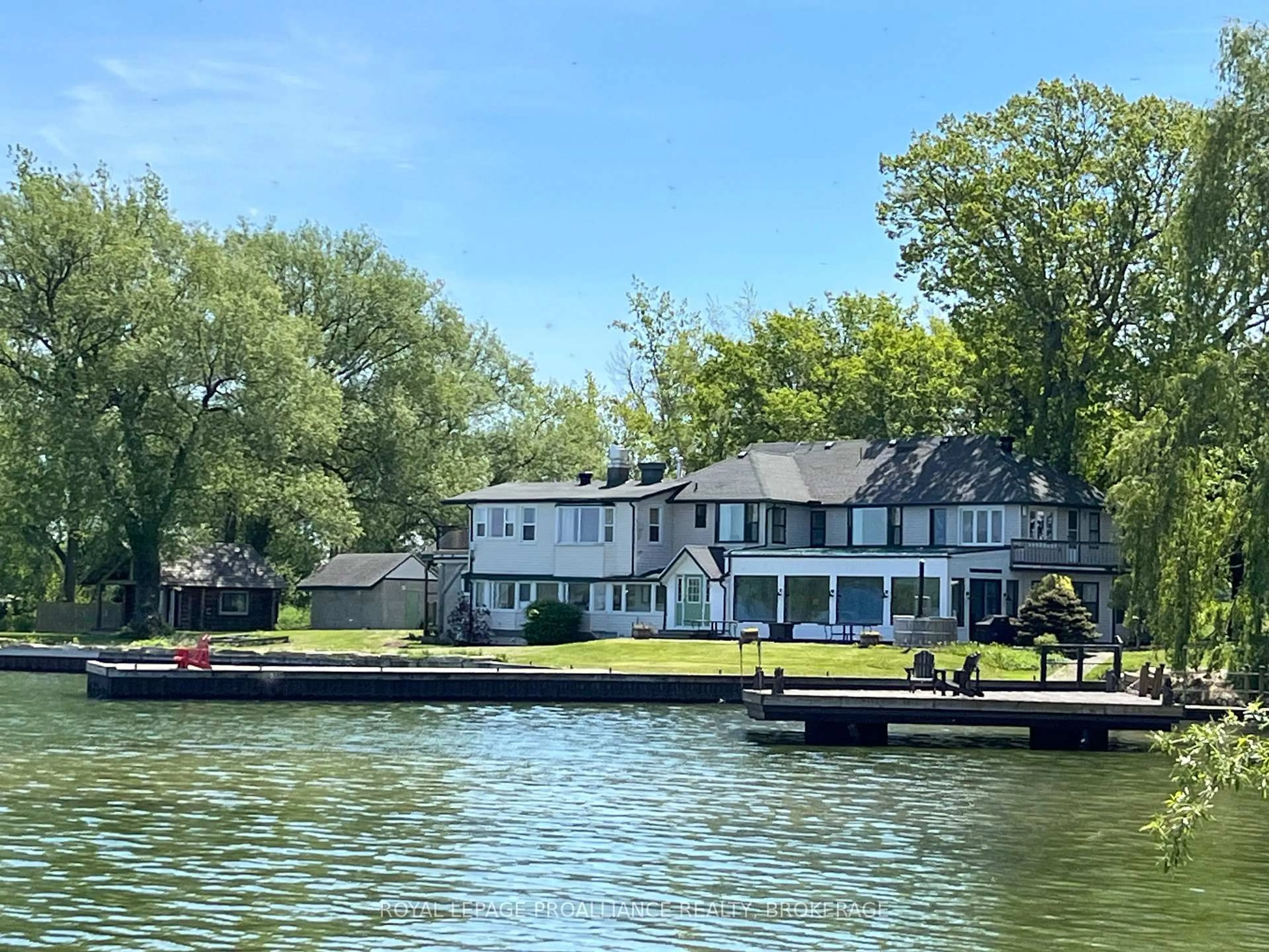 A pic from outside/outdoor area/front of a property/back of a property/a pic from drone, water/lake/river/ocean view for 89 WALDO'S WAY Lane, Wolfe Island Ontario K0H 2Y0