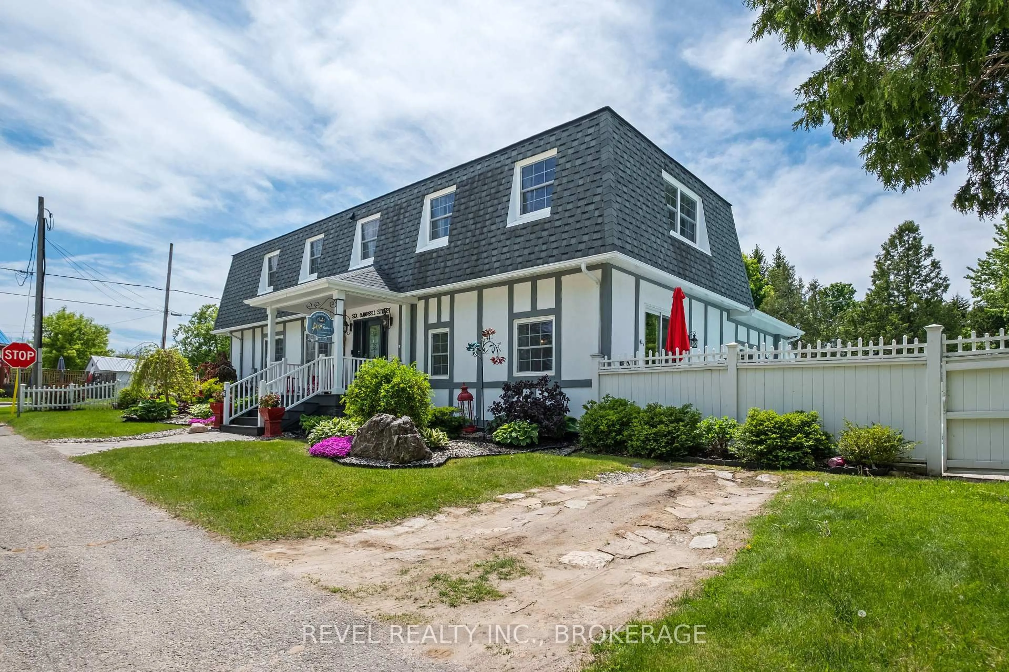 A pic from outside/outdoor area/front of a property/back of a property/a pic from drone, unknown for 6 Campbell St, Rideau Lakes Ontario K0G 1V0