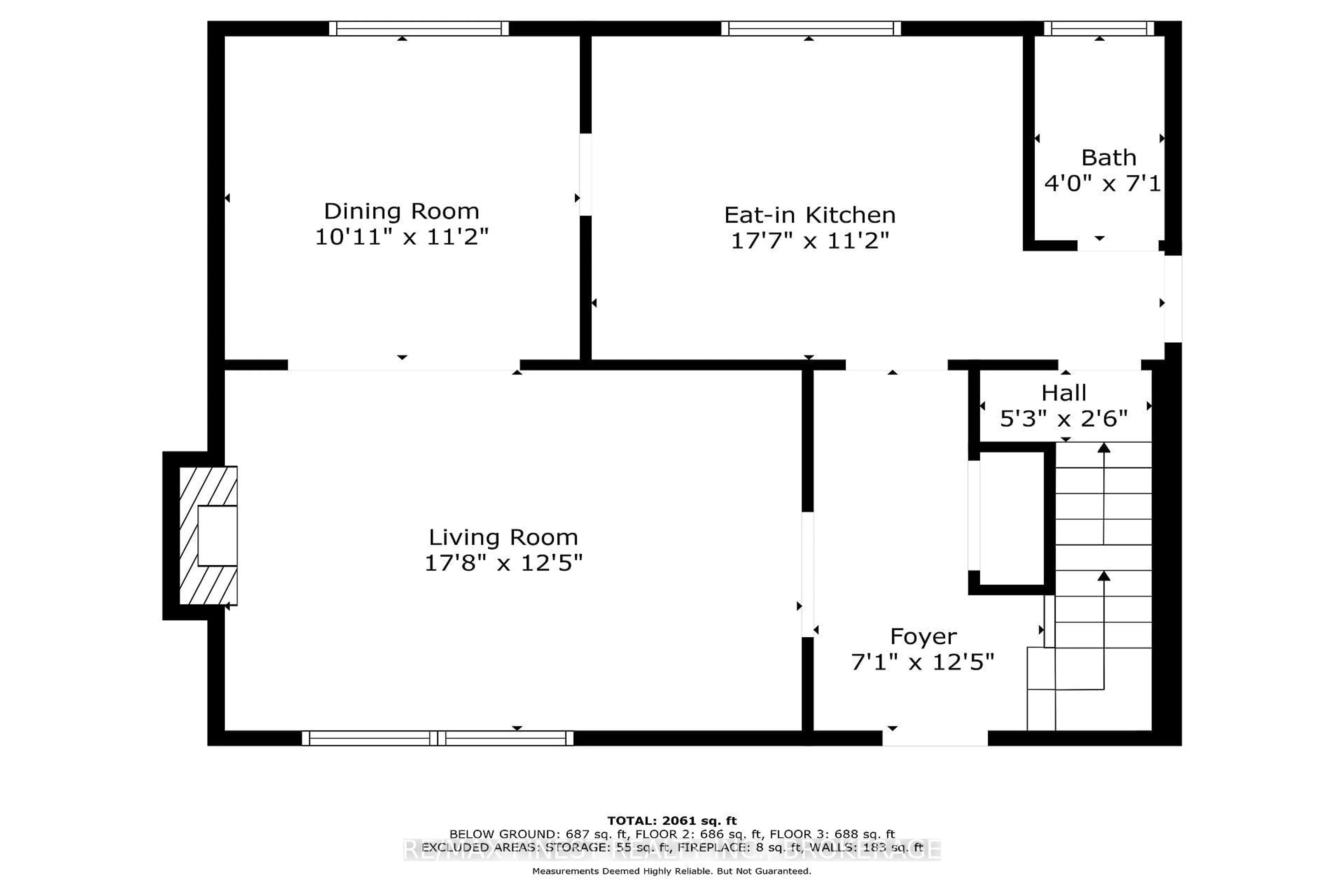 Floor plan for 612 Stanford St, Kingston Ontario K7M 6A1
