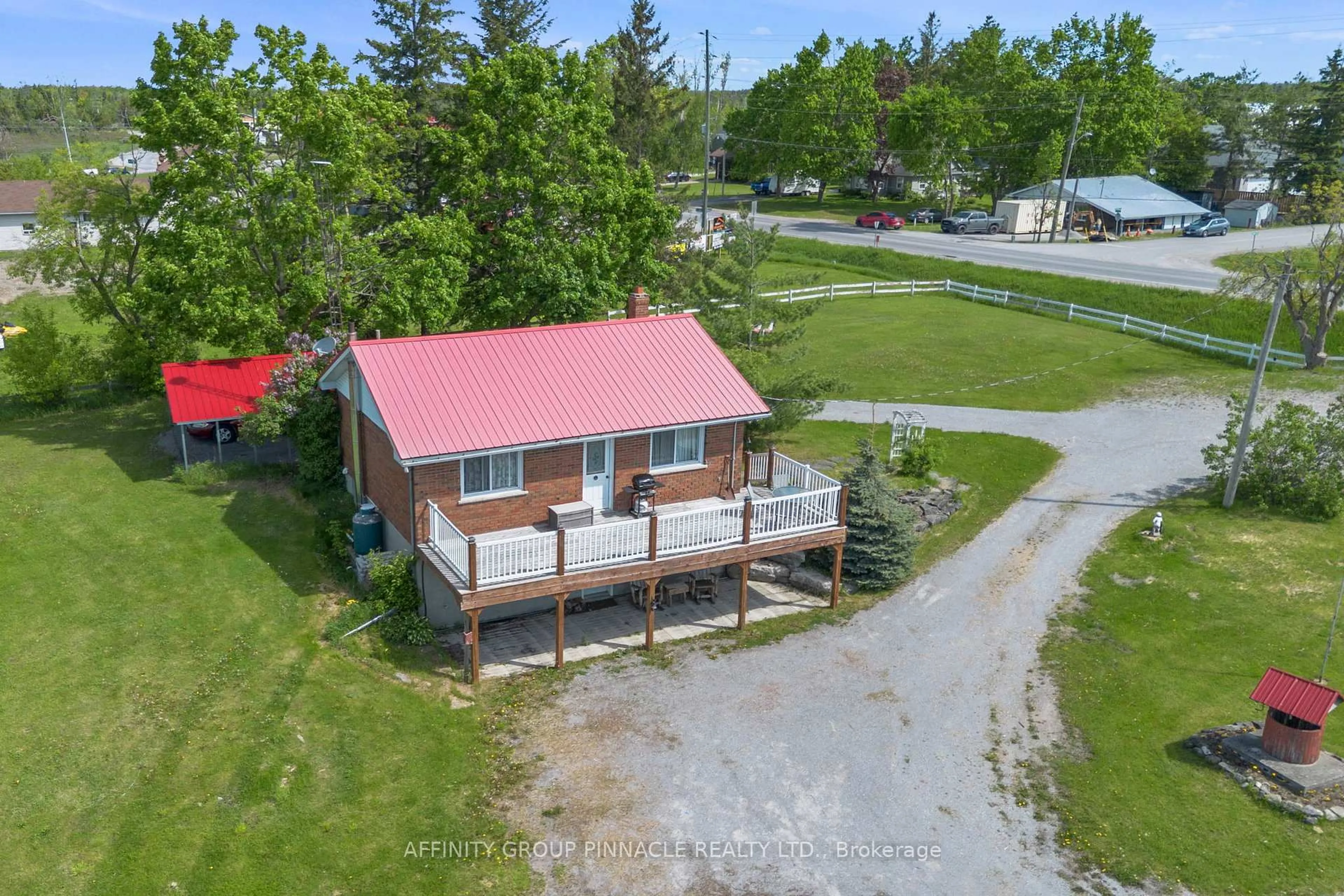 A pic from outside/outdoor area/front of a property/back of a property/a pic from drone, unknown for 572 County Rd 8 Rd, Kawartha Lakes Ontario K0M 1N0