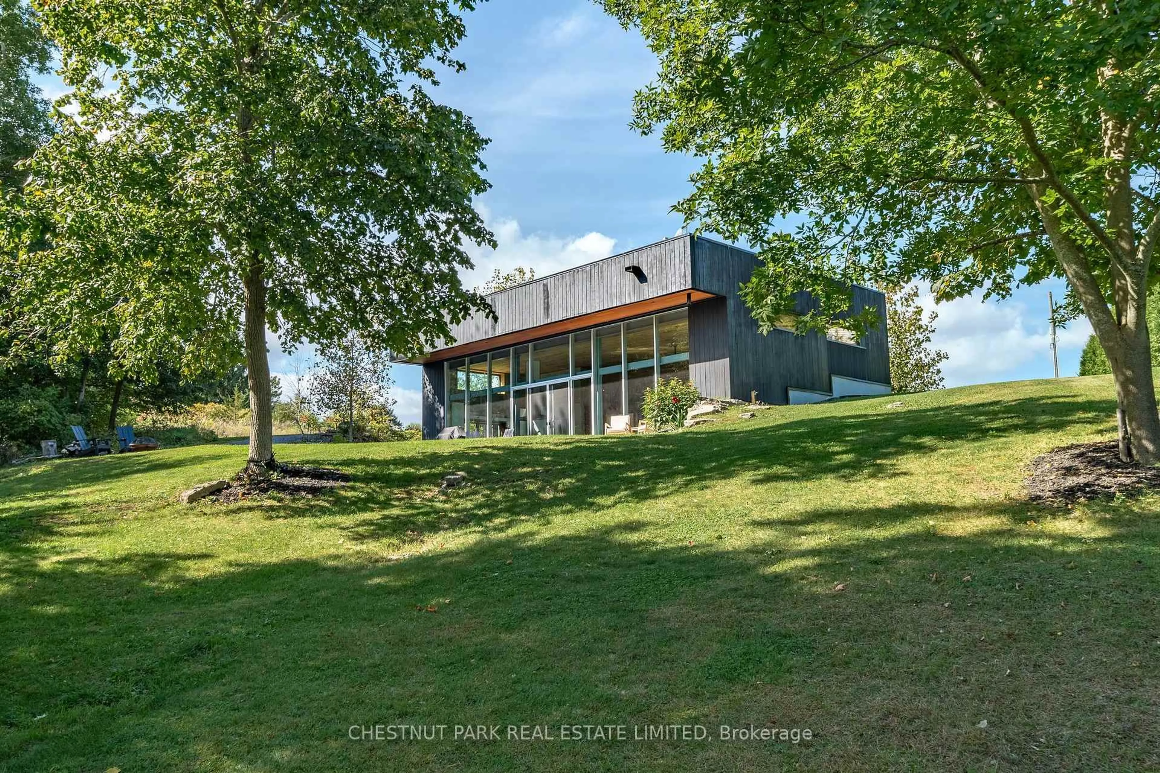 A pic from outside/outdoor area/front of a property/back of a property/a pic from drone, water/lake/river/ocean view for 158 Scotts Mill Rd, Prince Edward County Ontario K0K 2P0