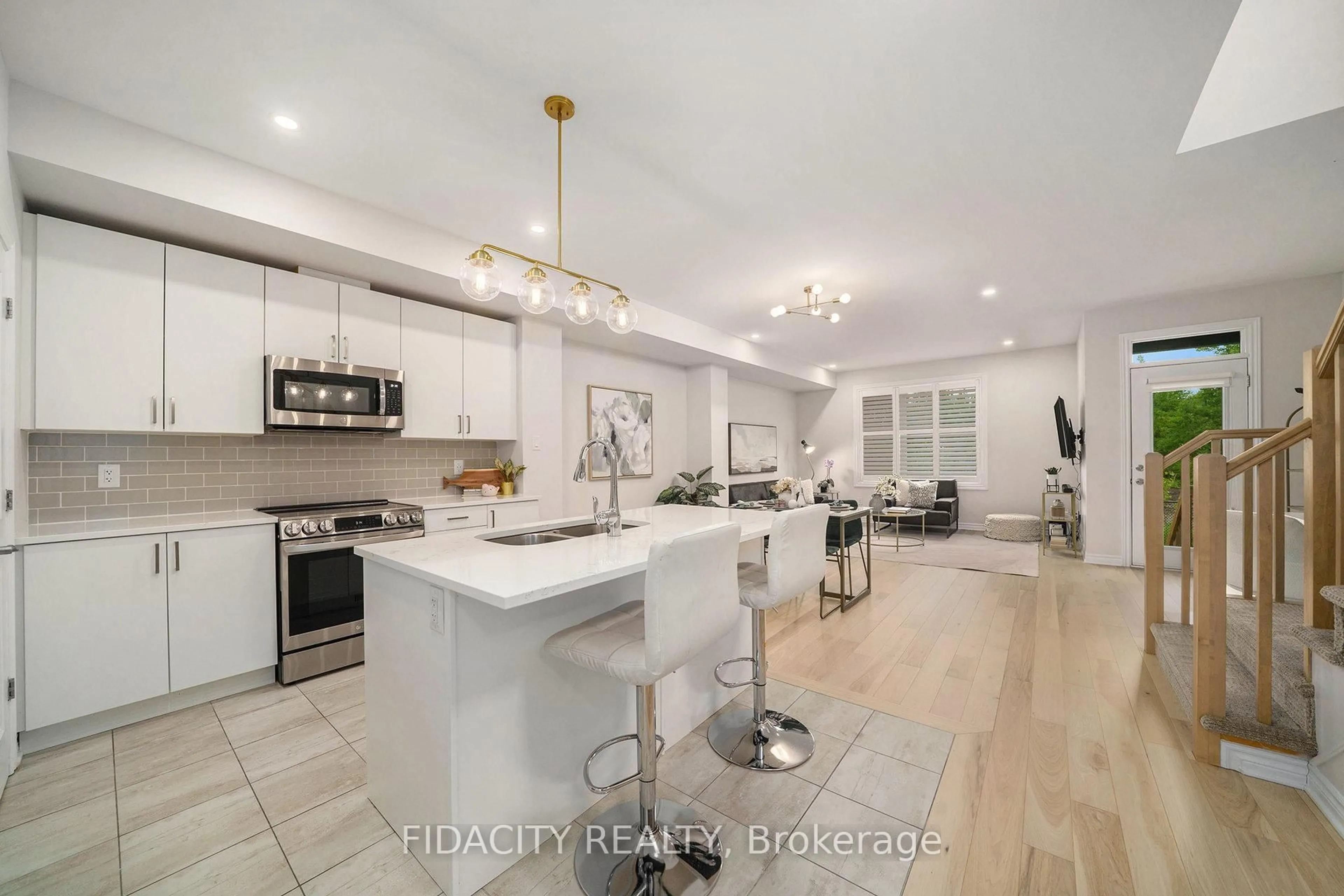 Open concept kitchen, ceramic/tile floor for 412 Allee Premiere Lane, Clarence-Rockland Ontario K4K 0M7