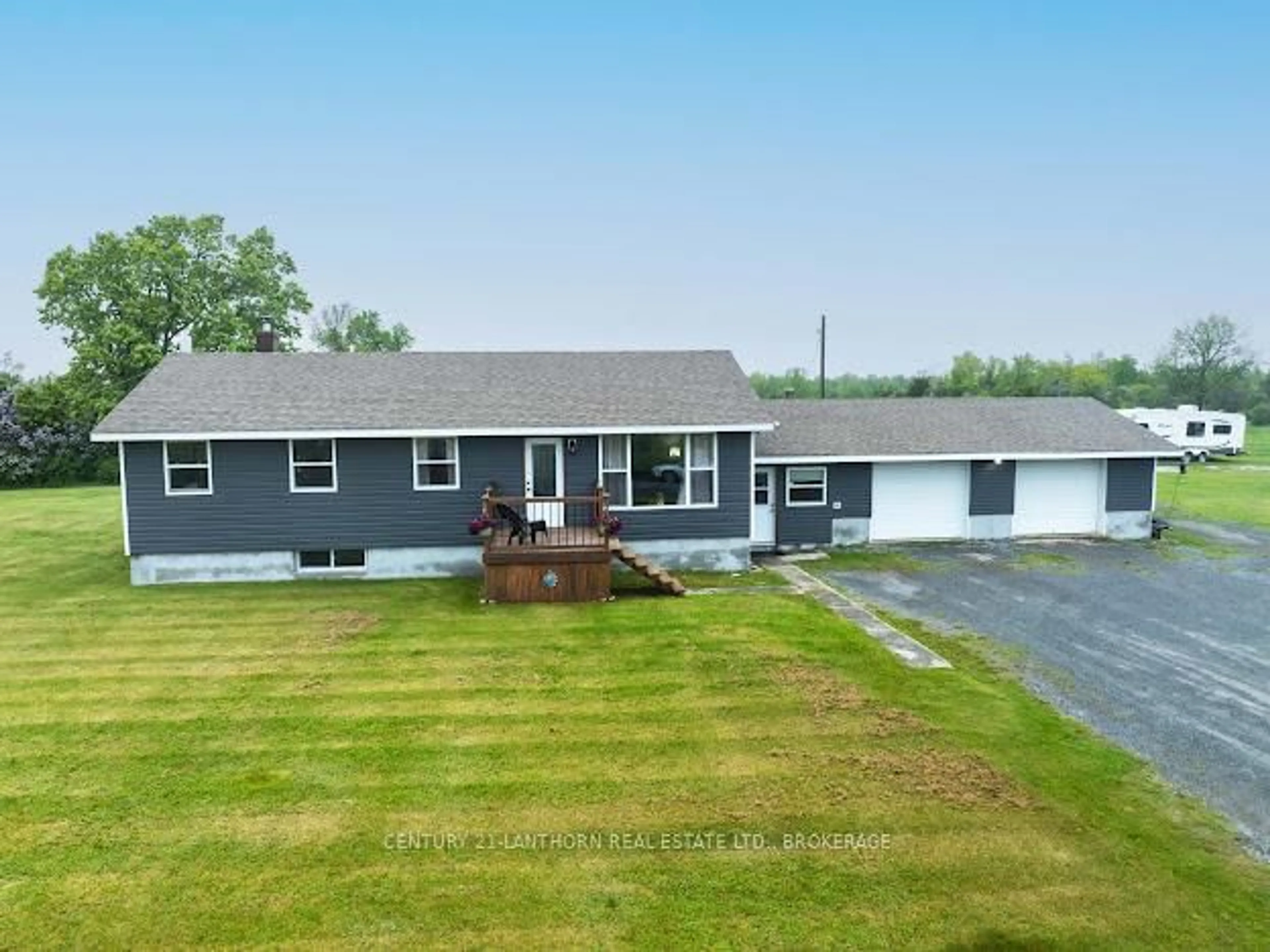 A pic from outside/outdoor area/front of a property/back of a property/a pic from drone, unknown for 5054 Colebrook Rd, Harrowsmith Ontario K0H 1V0