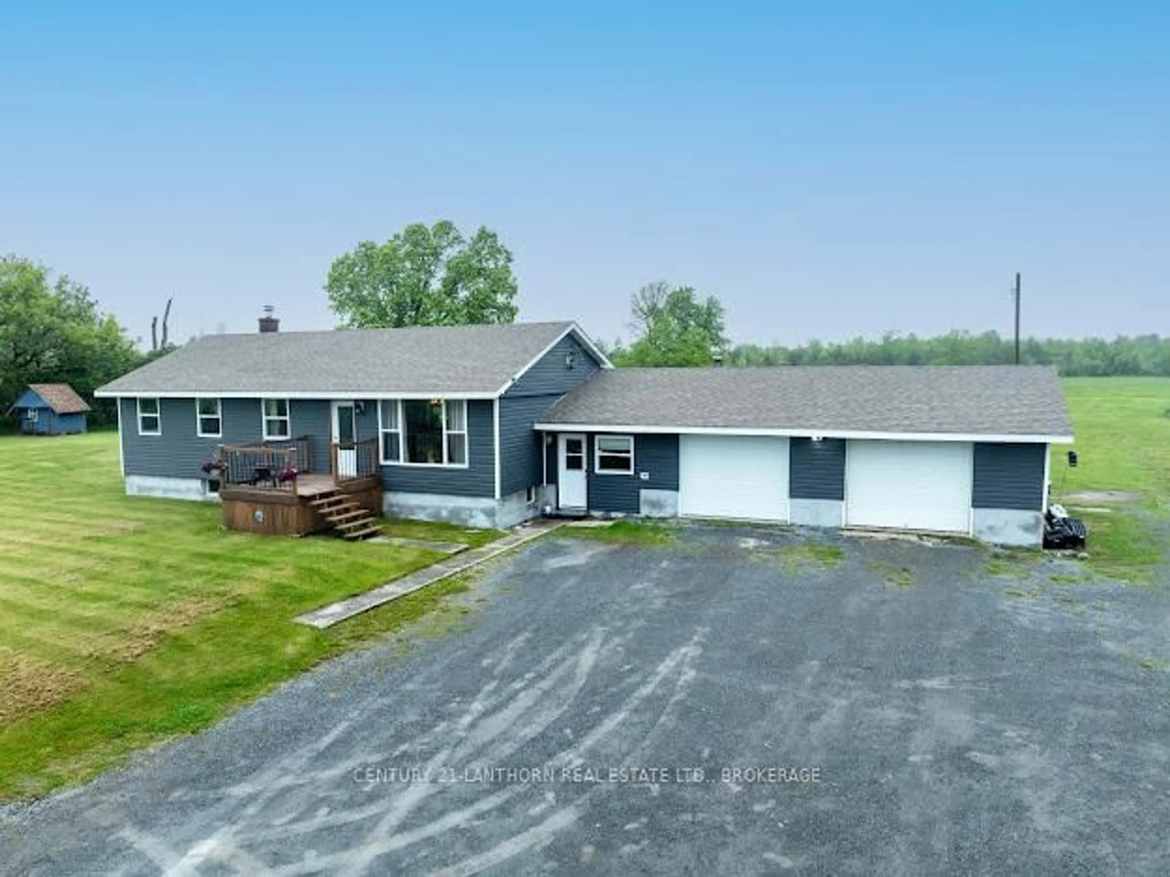 A pic from outside/outdoor area/front of a property/back of a property/a pic from drone, unknown for 5054 Colebrook Rd, Harrowsmith Ontario K0H 1V0