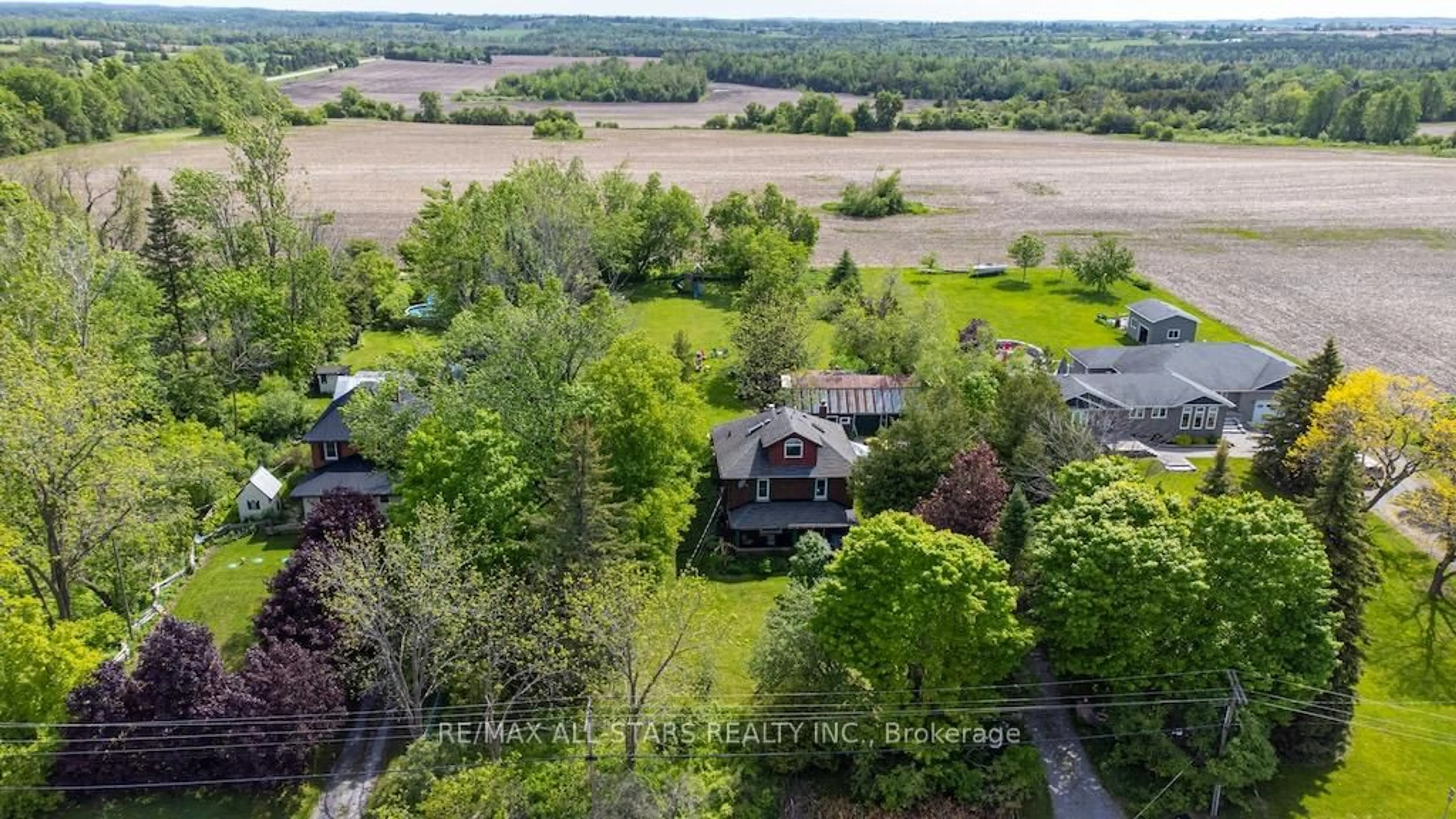 A pic from outside/outdoor area/front of a property/back of a property/a pic from drone, unknown for 4784 Regional Road 57 N/A, Kawartha Lakes Ontario L0B 1K0