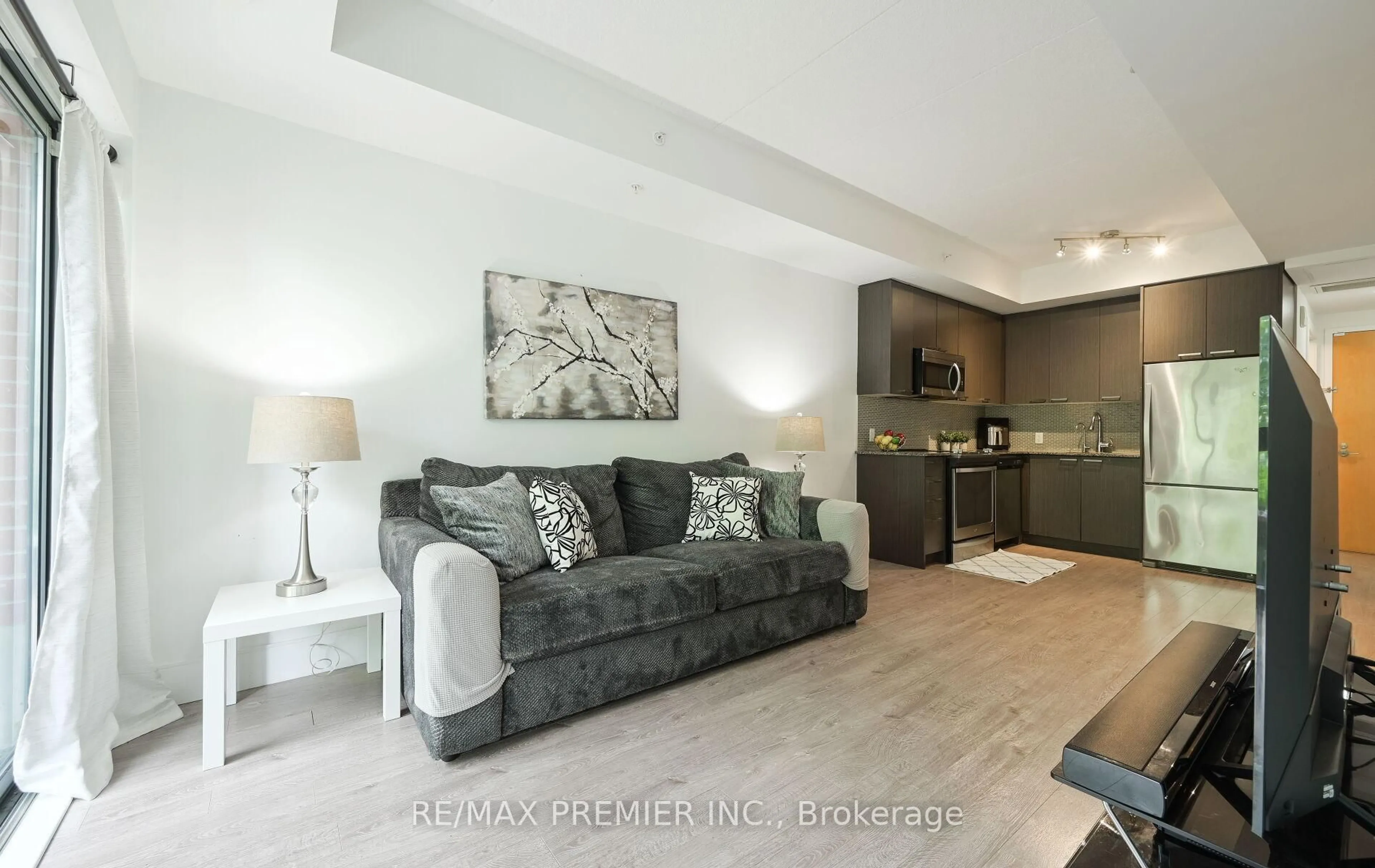 Living room with furniture, unknown for 155 St Leger St #115, Kitchener Ontario N2H 0B9