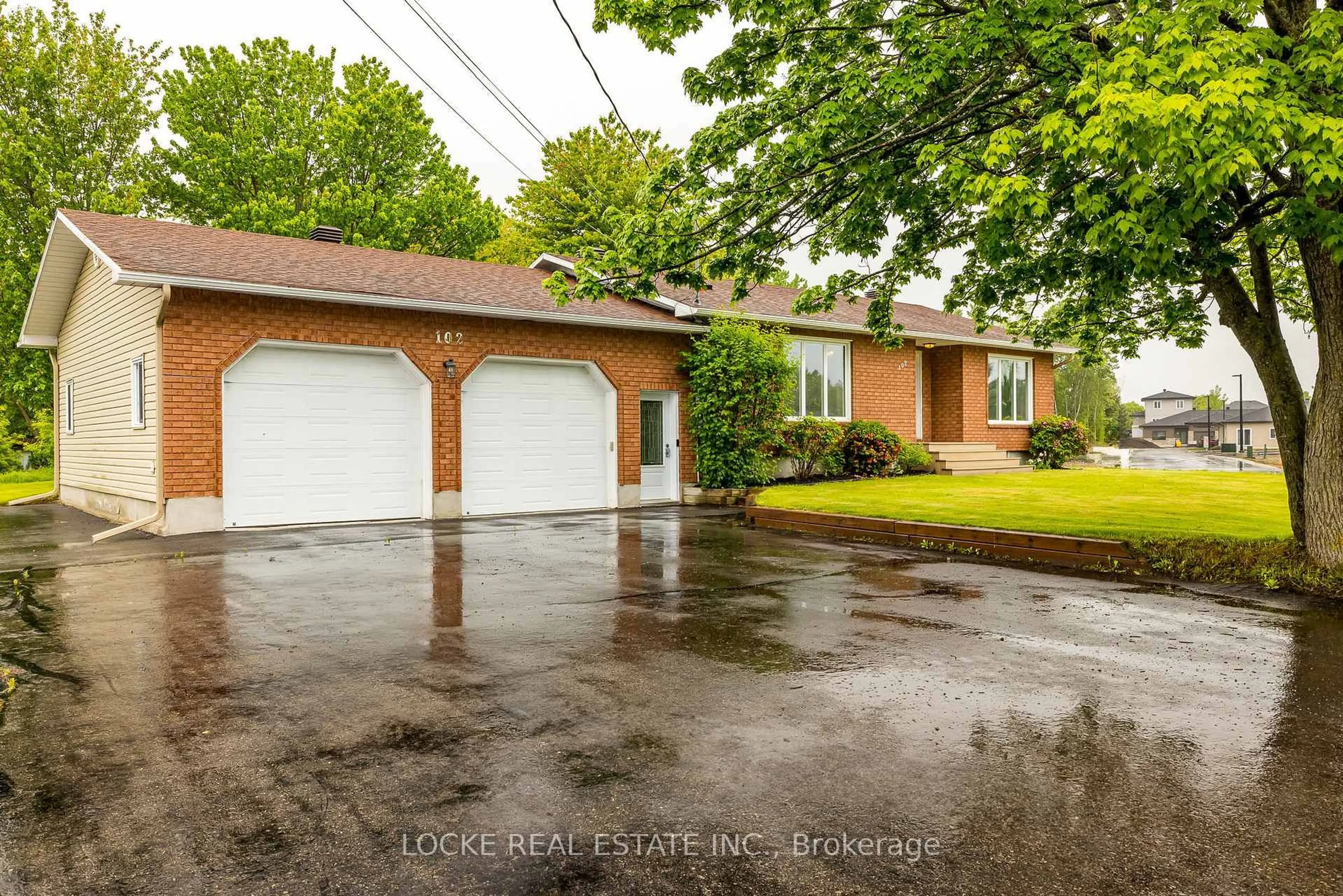 A pic from outside/outdoor area/front of a property/back of a property/a pic from drone, street for 102 Bourdeau Blvd, The Nation Ontario K0A 2M0