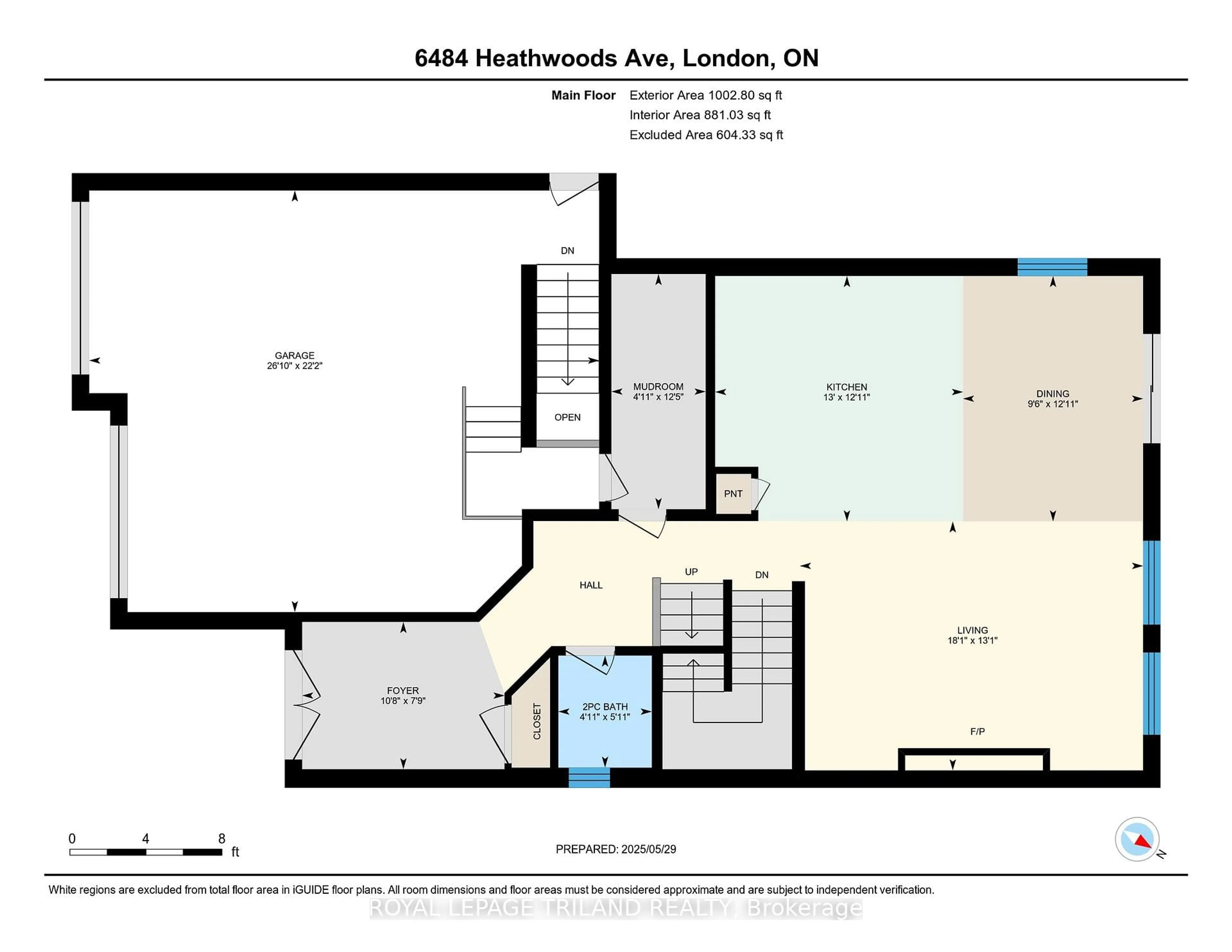 Floor plan for 4049 Big Leaf Tr, London South Ontario N6P 0K2