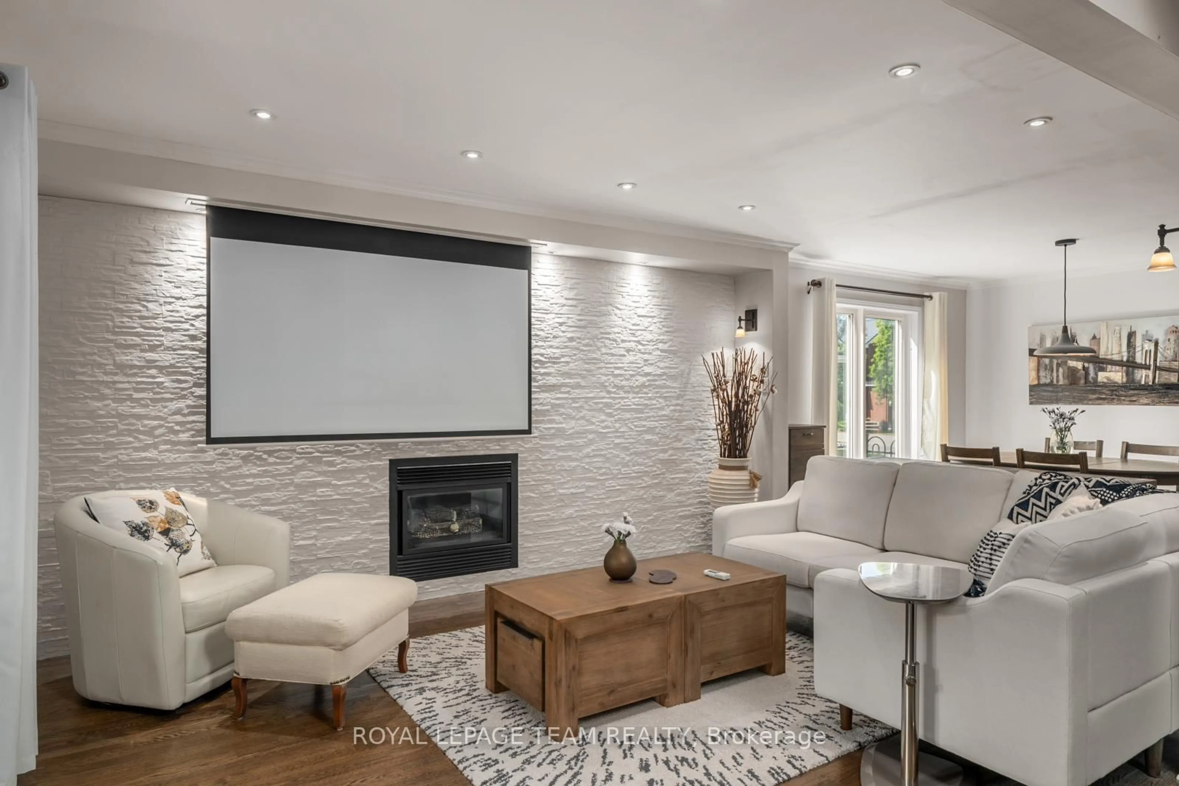Living room with furniture, ceramic/tile floor for 1085 Ambercrest St, Ottawa Ontario K1J 1G3