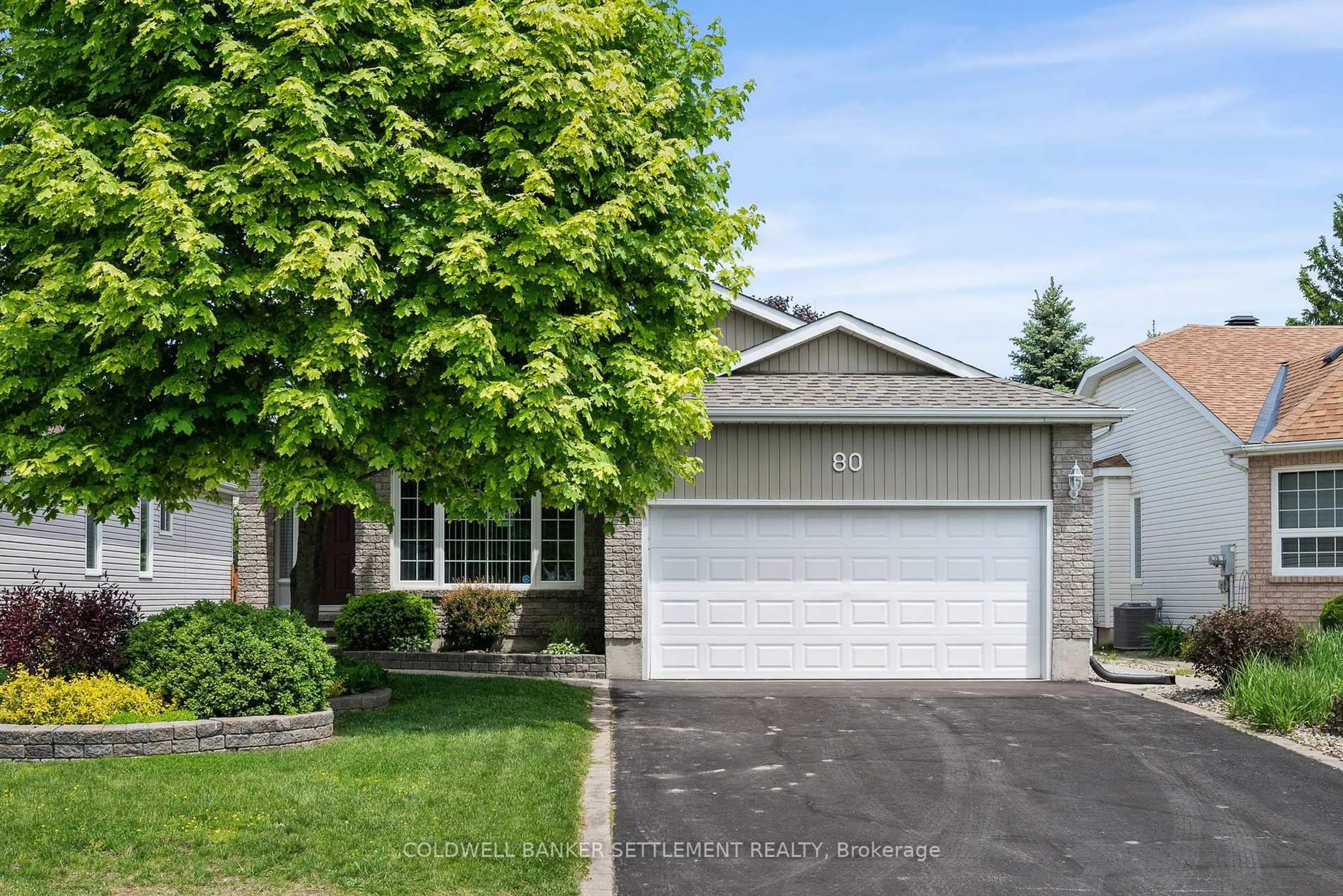 Home with vinyl exterior material, street for 80 Decaria Blvd, Perth Ontario K7H 3R3