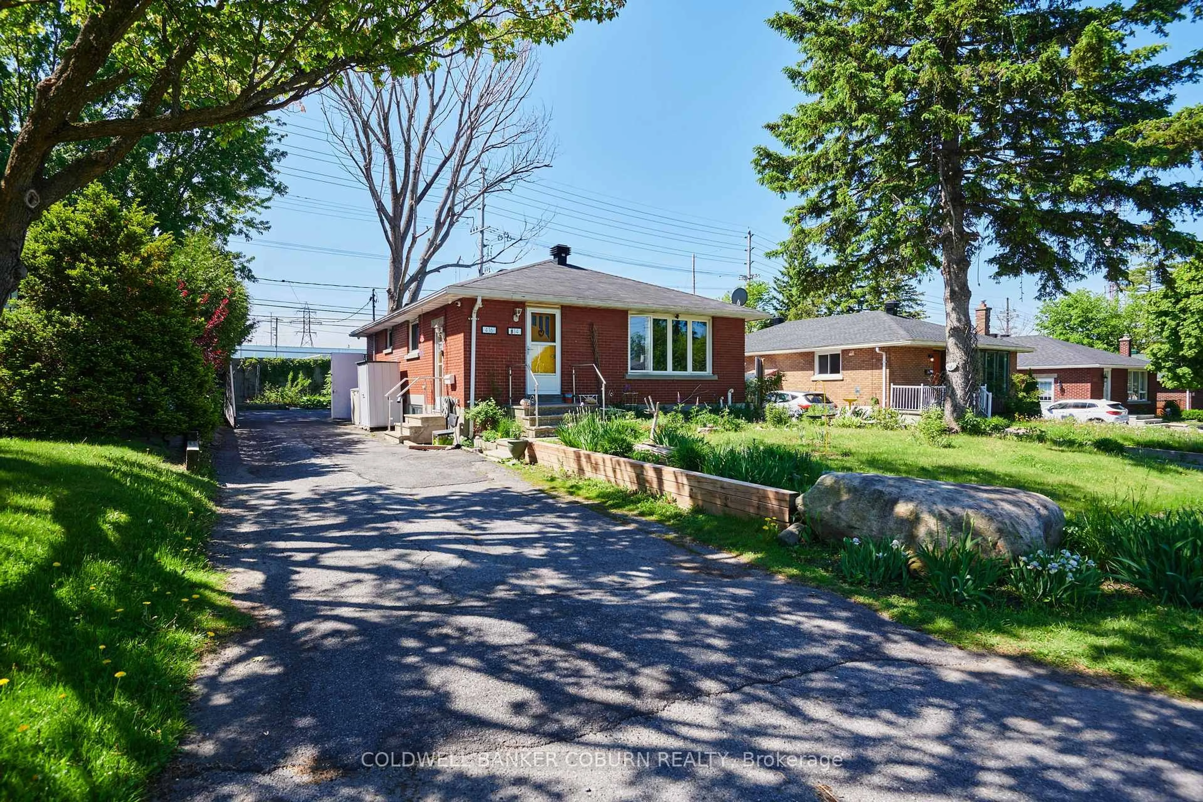 Home with brick exterior material, street for 414 - 416 Presland Rd, Ottawa Ontario K1K 2B5