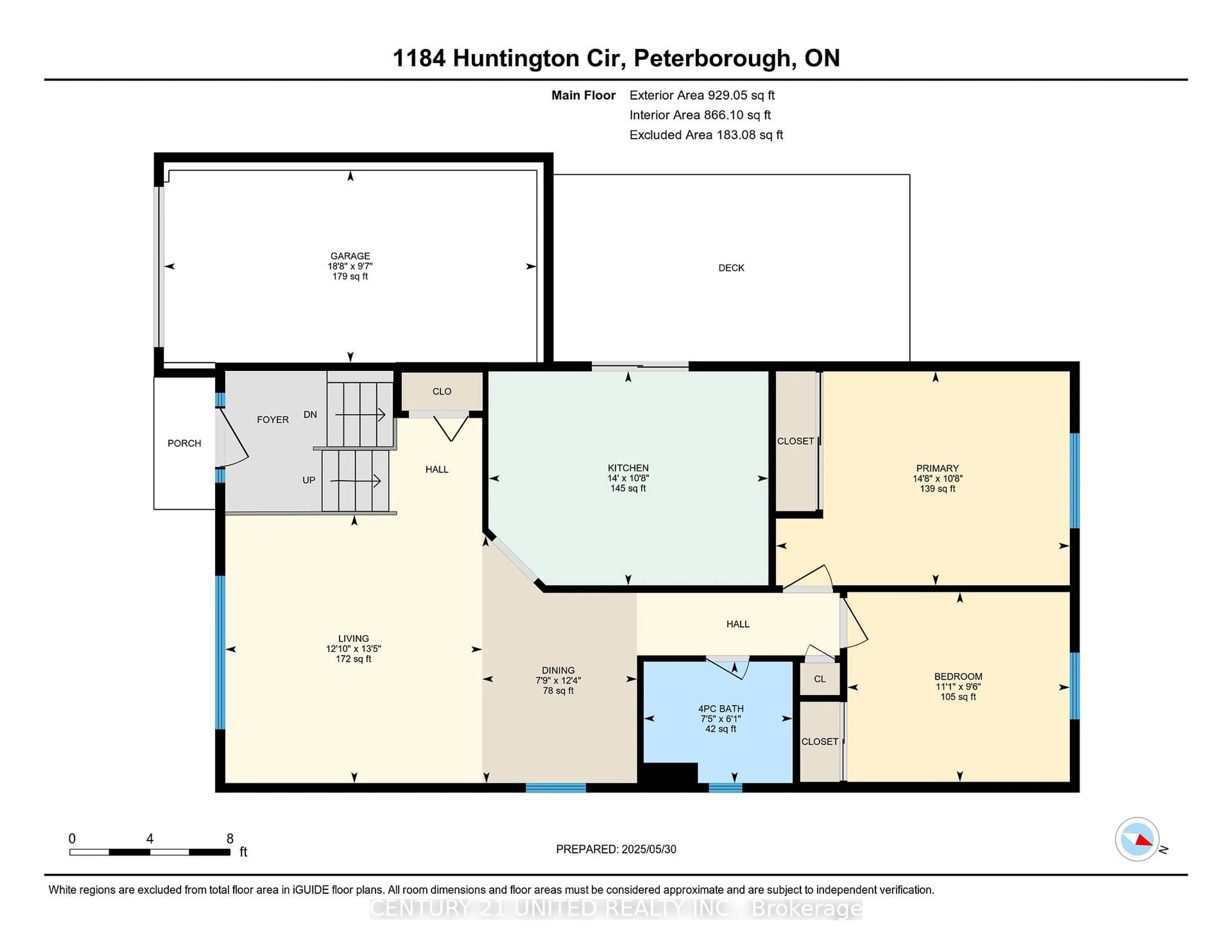 Floor plan for 1184 Huntington Circ, Peterborough West Ontario K9K 2B7